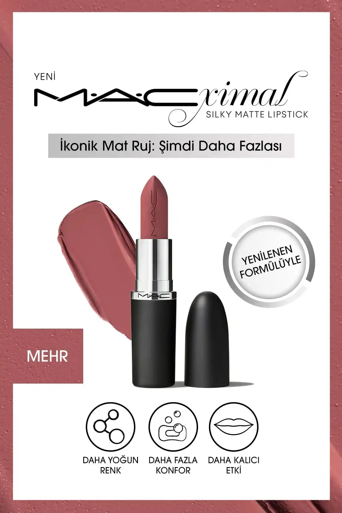 Mac M·a·cxımal Silky Matte Ruj: Kalıcı ve Bakımlı Dudaklar İçin Modern Seçenek