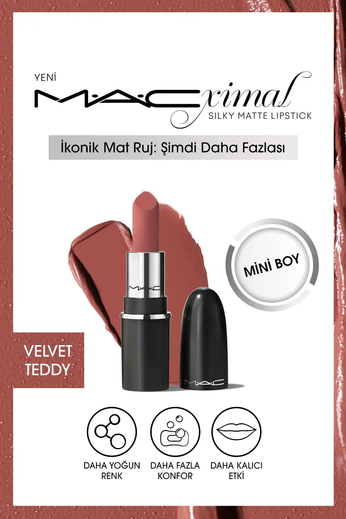 Mac Macximal Mini Mac Silky Matte Ruj: Günlük ve Özel Günler İçin Şık Dudak Rengi Seçeneği