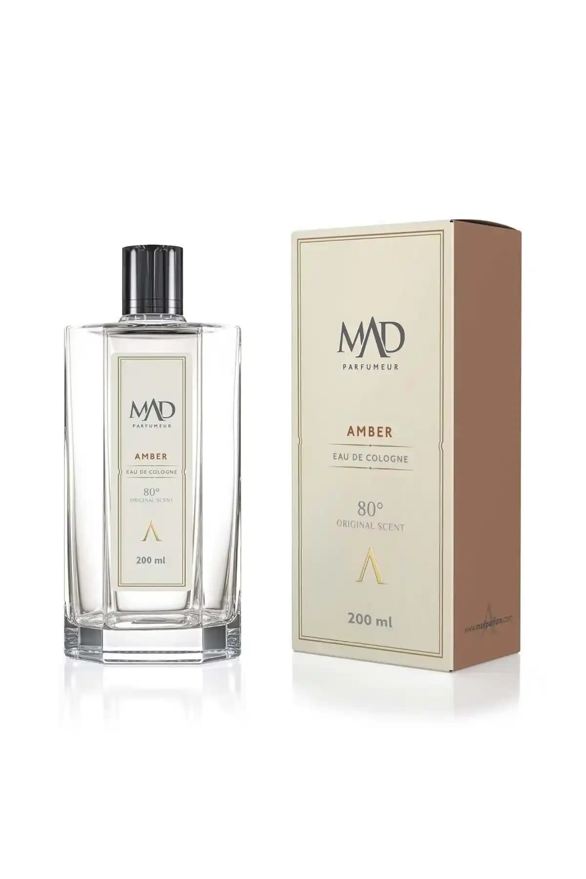 Mad Parfüm Mad Amber 200 ml Kolonya: Kalıcı ve Mistik Aromayla Günlük Ferahlık