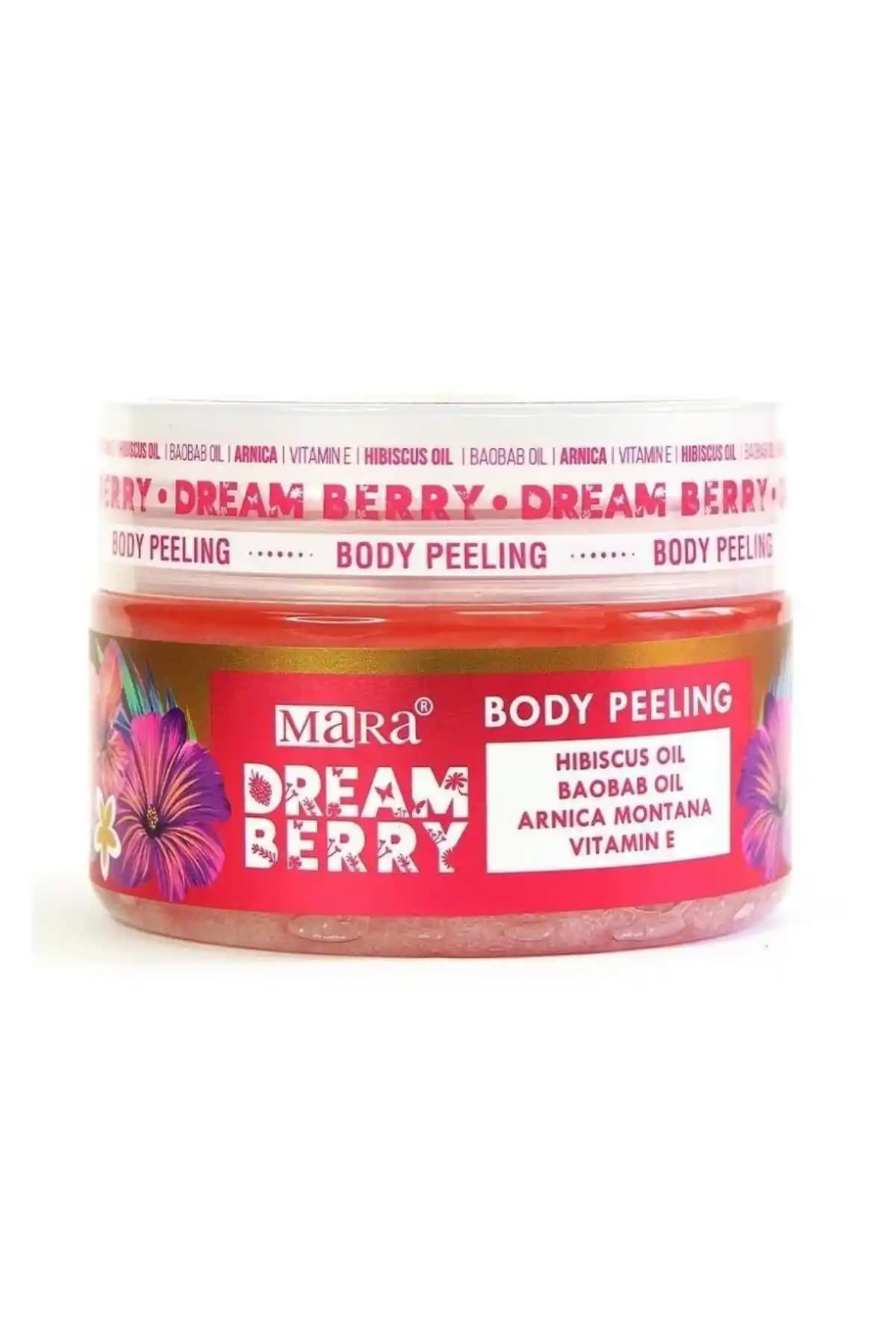 Mara Dreamberry Çilek Vücut Peelingi Doğal ve Vegan Formülü ile Pürüzsüz Cilt Sağlar