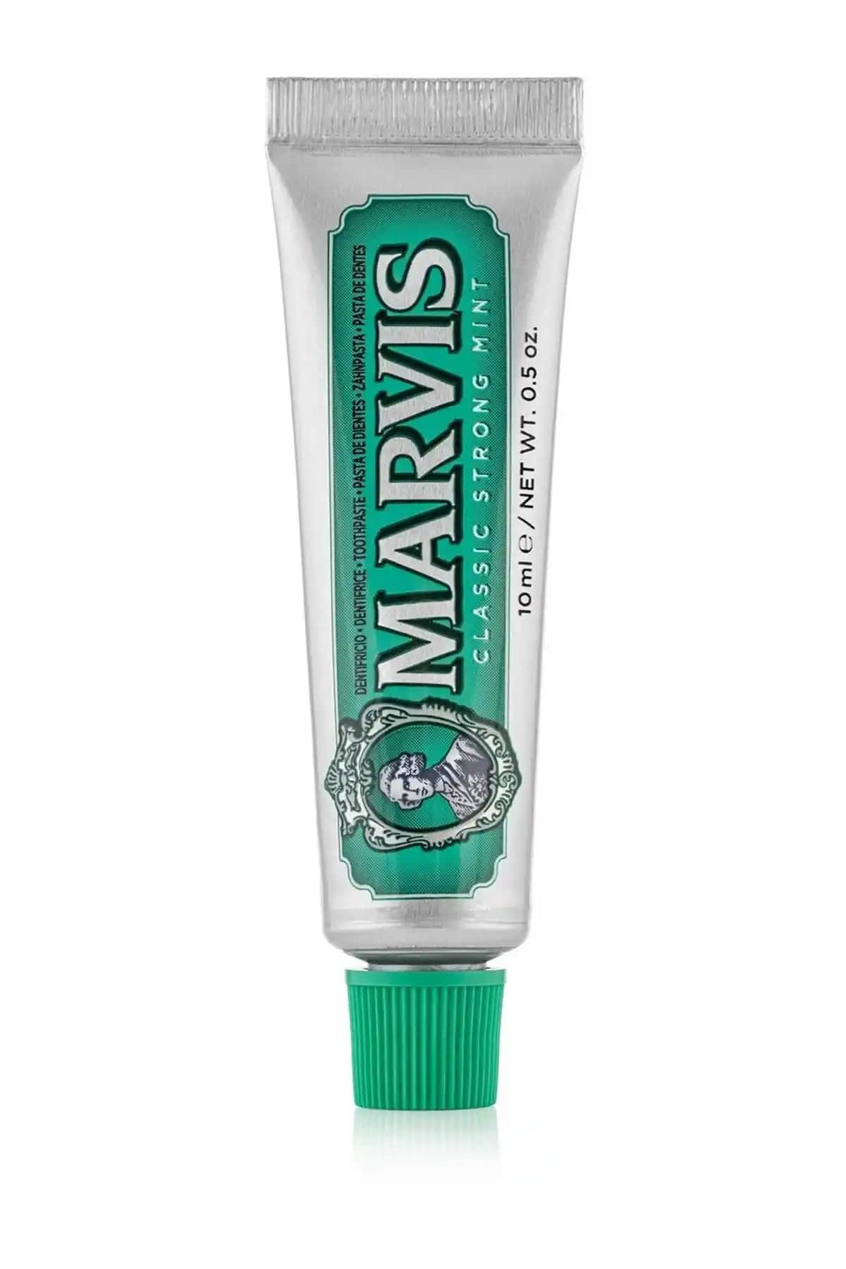 Marvis Classic Strong Mint: İtalya Menşeli Yoğun Naneli Diş Macunu, Ağız Sağlığı ve Ferahlık İçin Ideal