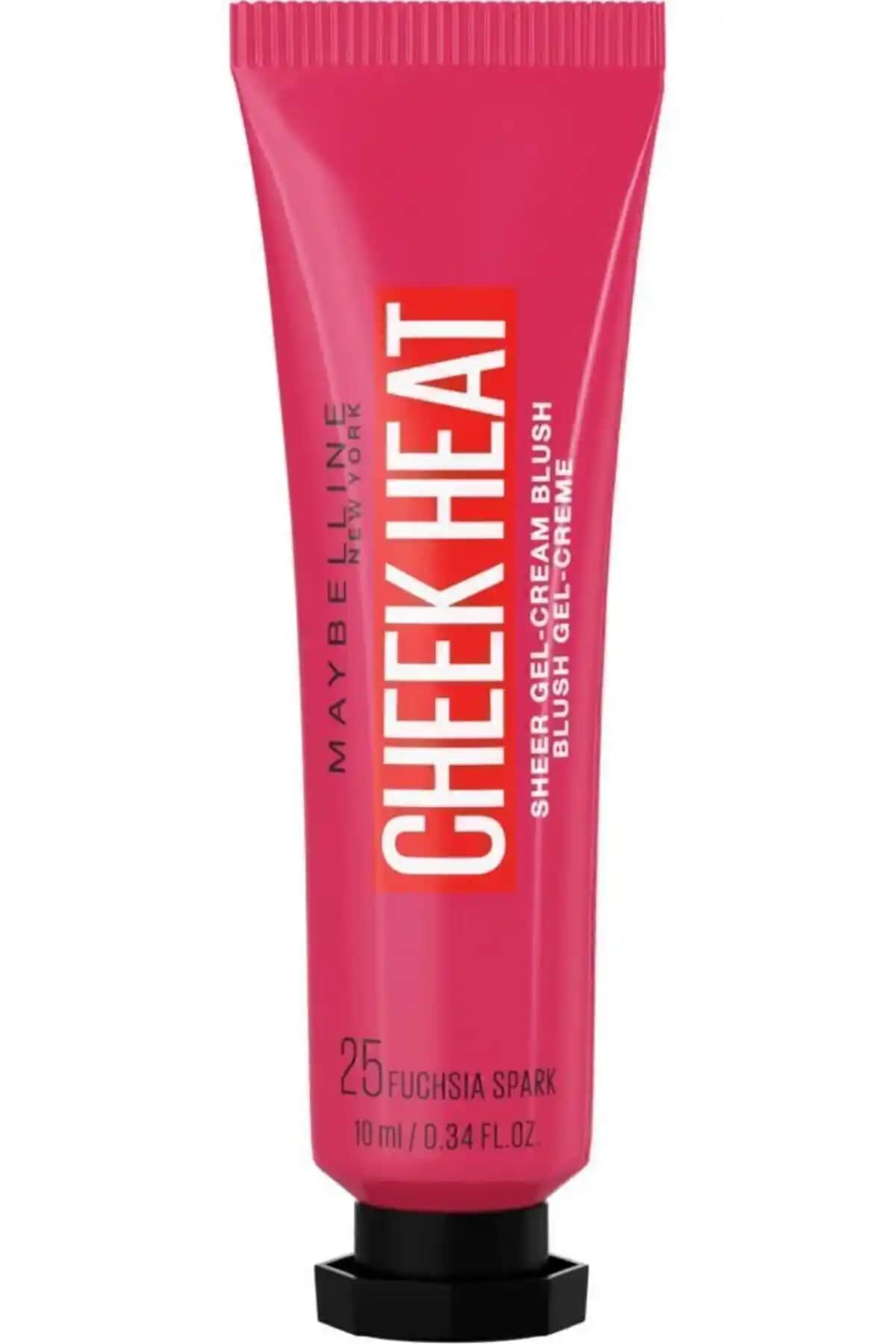 Maybelline New York Cheek Heat Likit Allık 25 Fuchsia Spark doğal ve kalıcı makyaj için ideal