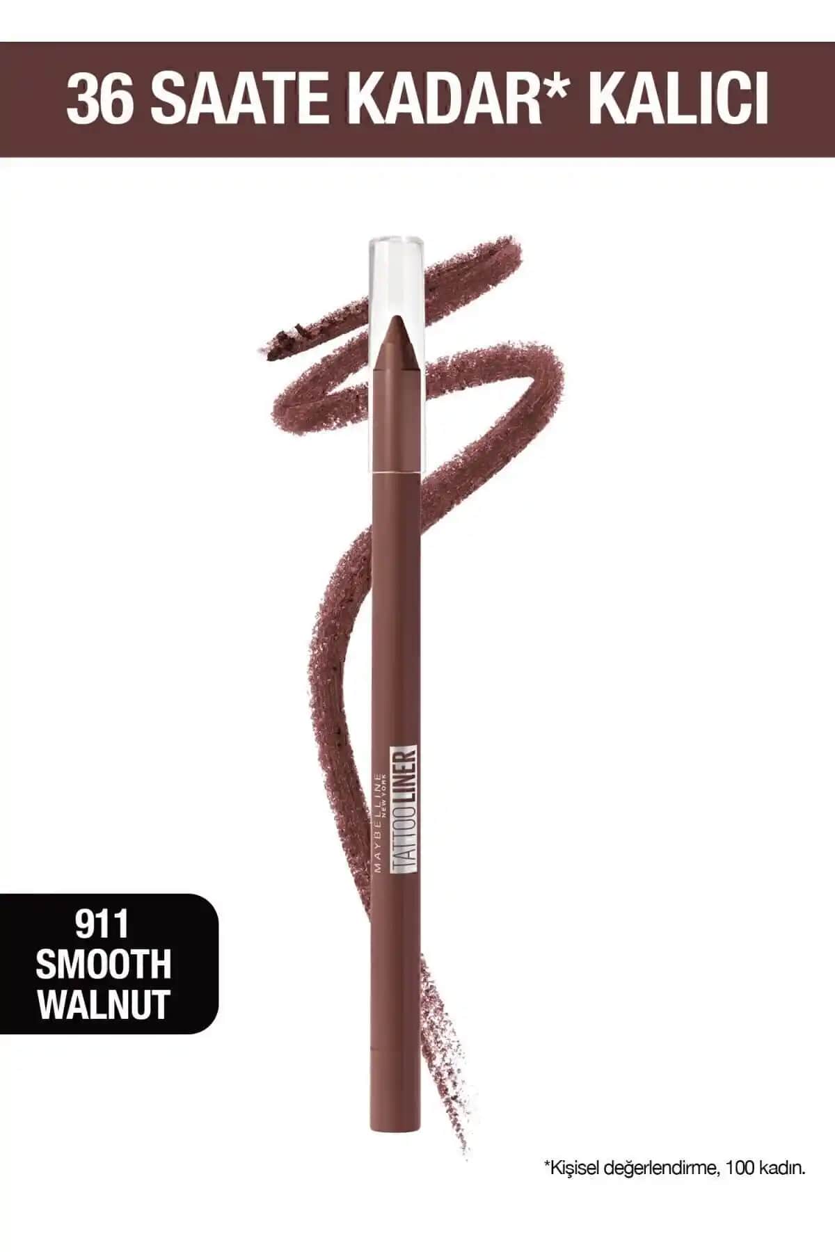 Maybelline New York Tattoo Liner Karşılaştırması Kahverengi ve Burgundy Bliss Ürünleri