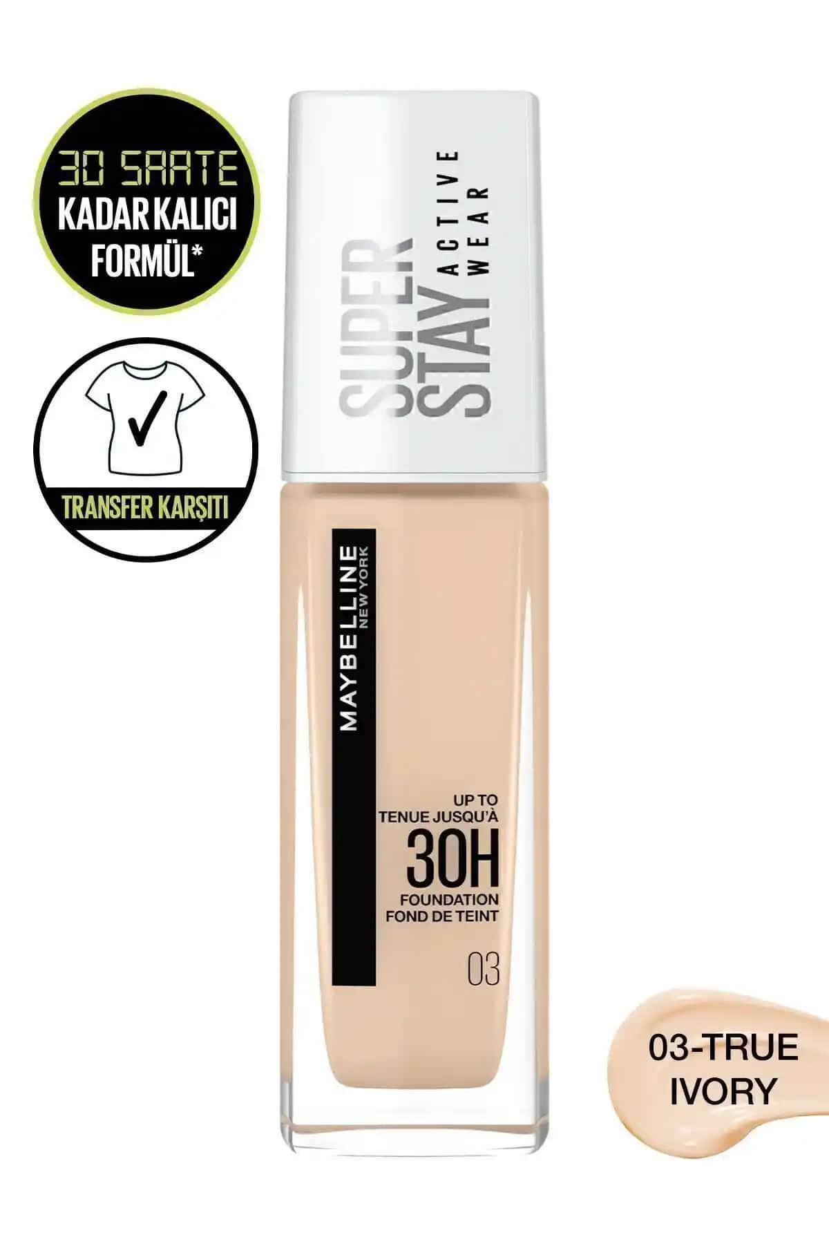 Maybelline Super Stay Active Wear 30h Fondöten: Uzun Süreli ve Yüksek Kapatıcılık Özelliği