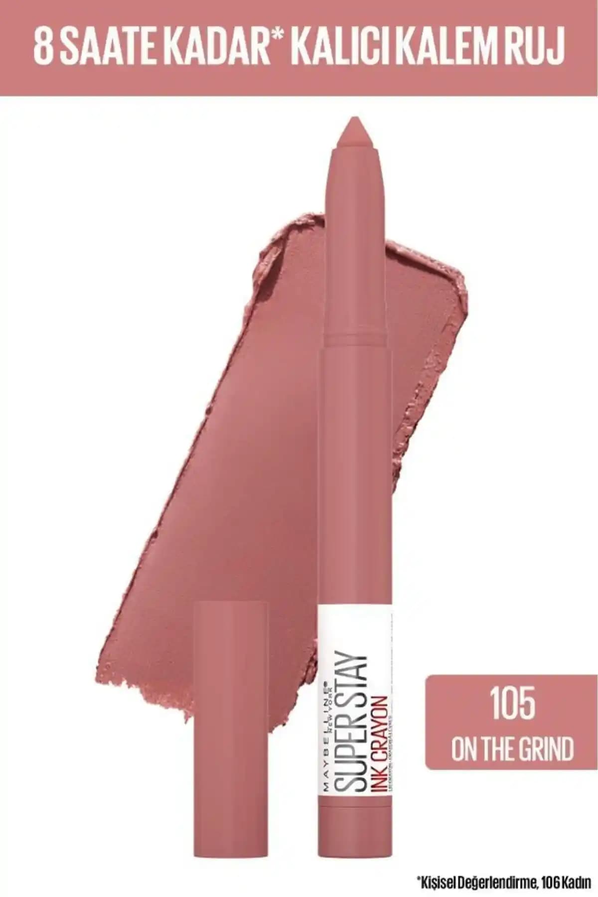 Maybelline Super Stay Ink Crayon Mat Ruj Spiced Up (105 On The Grind) Ürün Tanıtımı ve Özellikleri