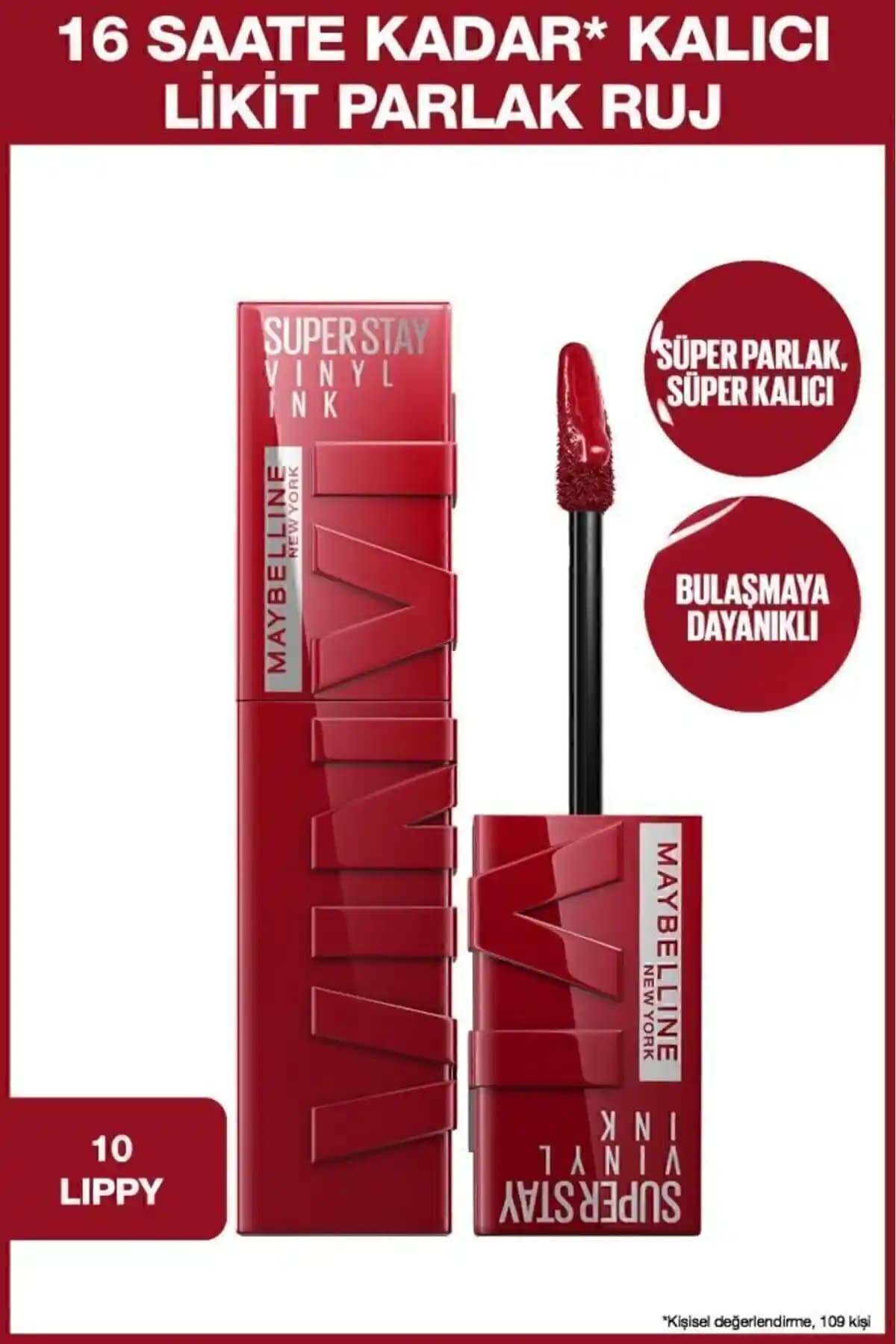 Maybelline Super Stay Vinyl Ink Ruj Karşılaştırması: Uzun Süre Kalıcılık ve Parlaklık Özellikleri