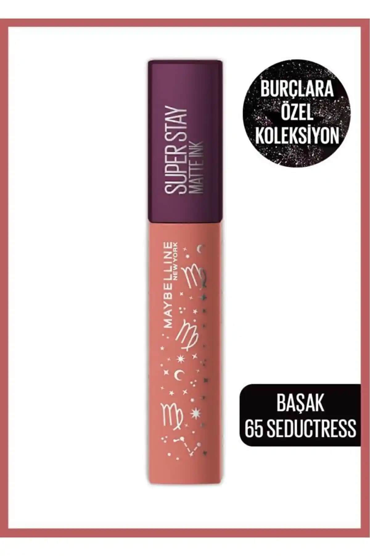 Maybelline Super Stay Zodiac Likit Mat Ruj 65 Seductress - Uzun Süre Kalıcı ve Doğal Görünüm