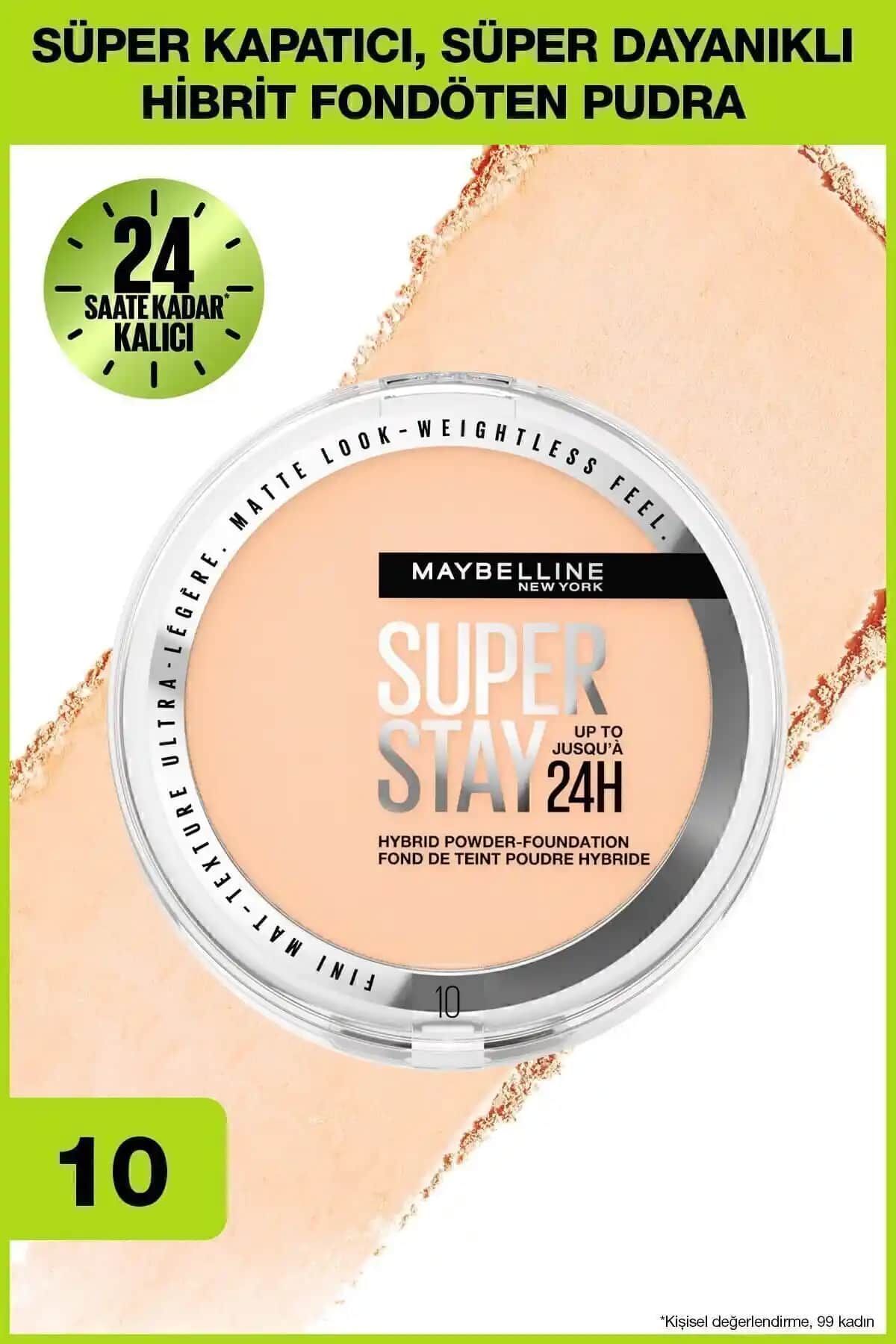 Maybelline Superstay Hibrit Pudra ve Fondöten: Uzun Süre Dayanan Mat ve Doğal Görünüm