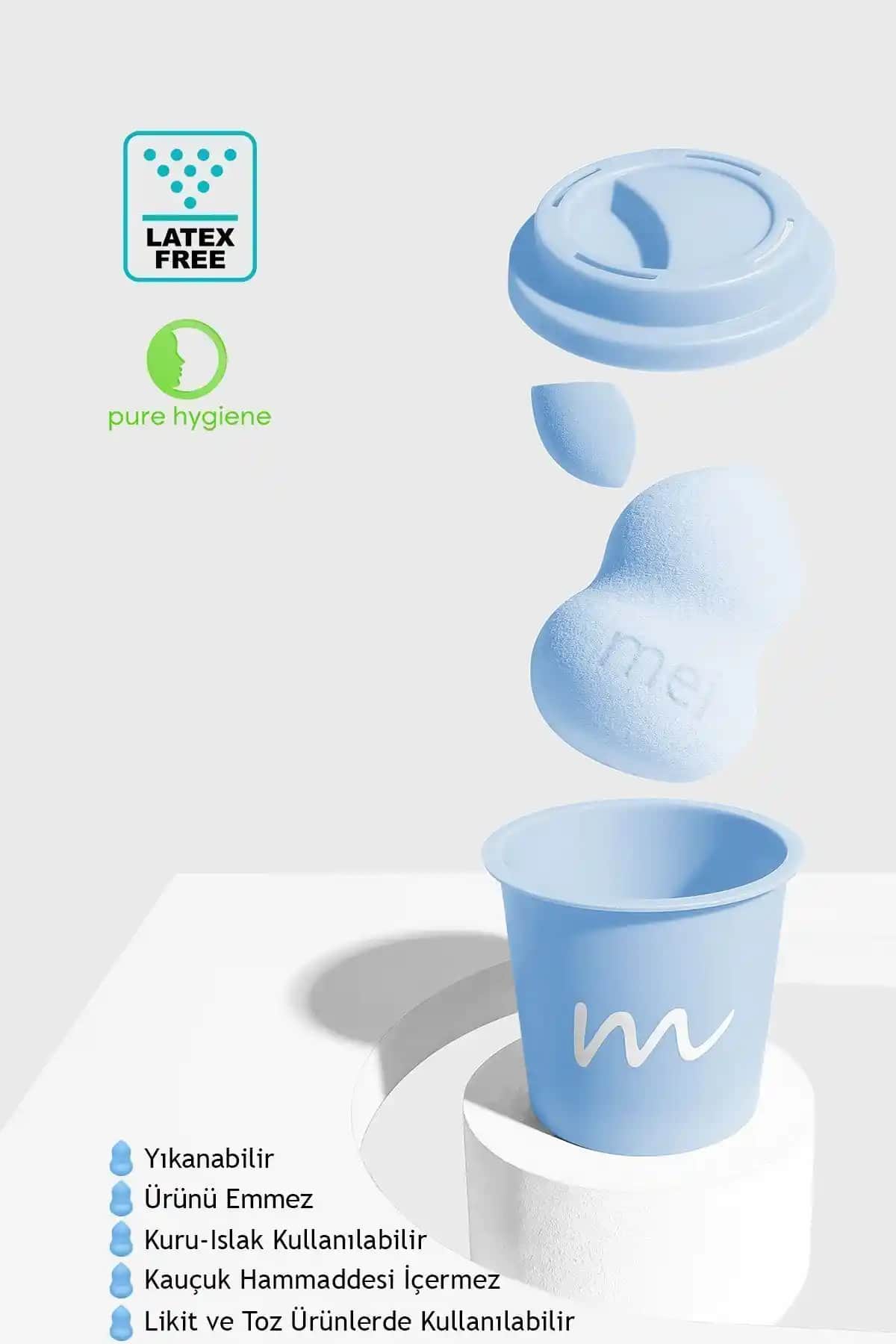 MEİ Makyaj Süngeri: Hijyenik ve Çok Yönlü Fondöten Uygulama Aracı