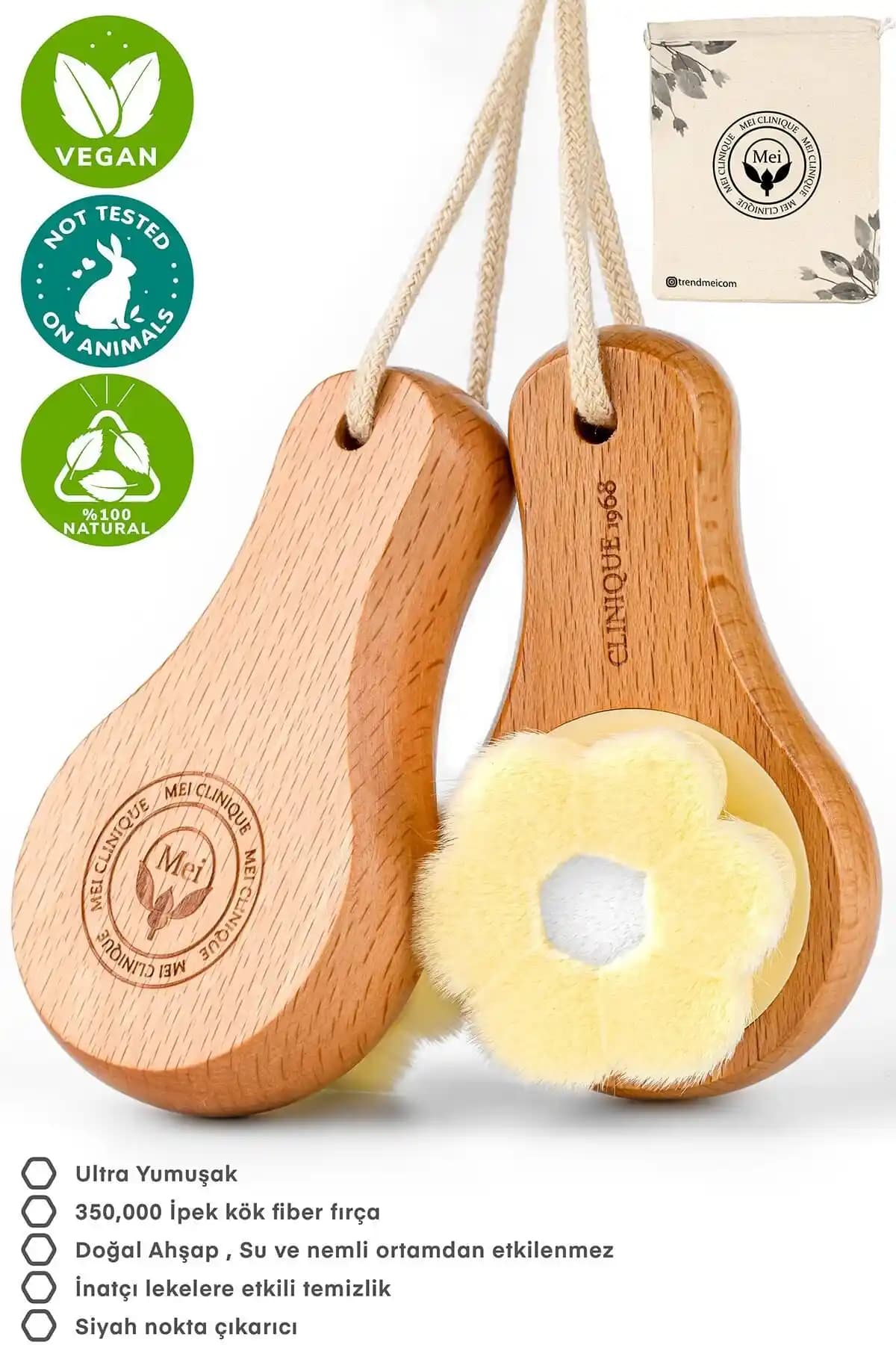 MEİ Yüz ve Cilt Bakım Temizleme Fırçası: Ultra Yumuşak Kıl ve Ergonomik Tasarım ile Derinlemesine Temizlik