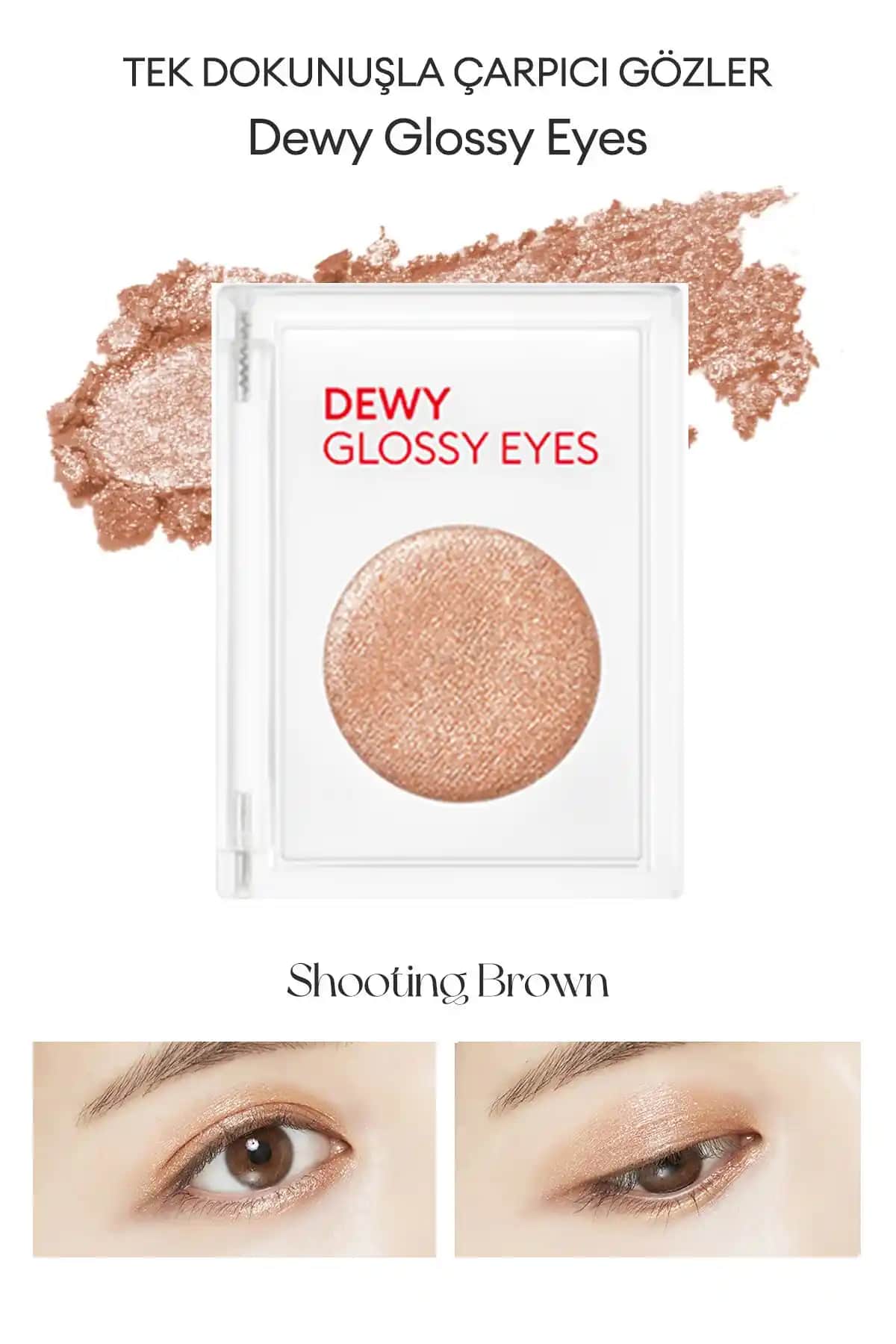 Missha Dewy Glossy Eyes Göz Farı: Günlük Doğal ve Işıltılı Makyaj için Uygun