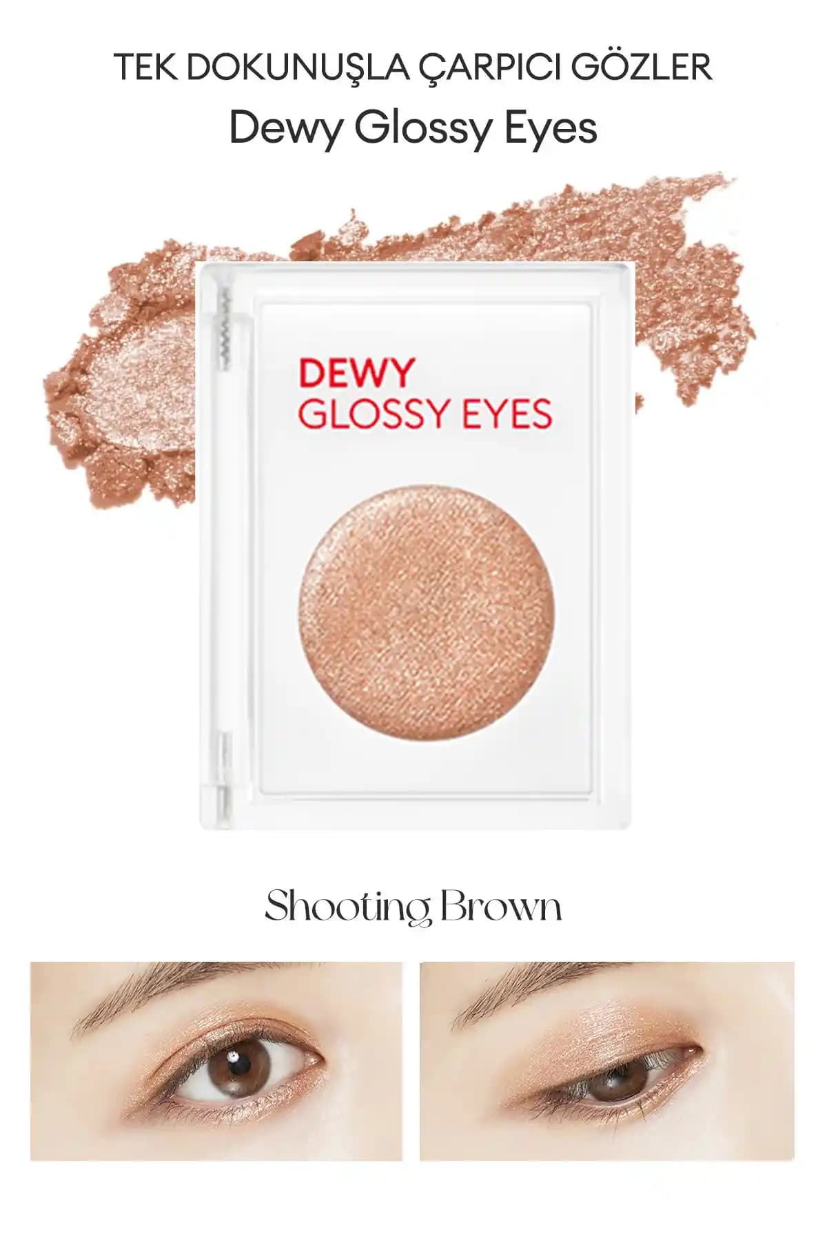 Missha Dewy Glossy Eyes Göz Farı: Günlük Doğal ve Işıltılı Makyaj için Uygun