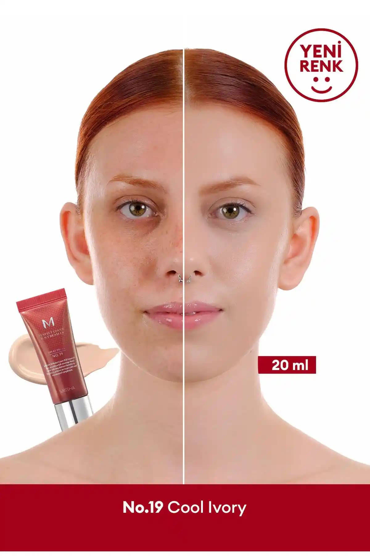 Missha M Perfect Cover BB Krem SPF42 PA+++ No.19: Yüksek Kapatıcılık ve Günlük Koruma