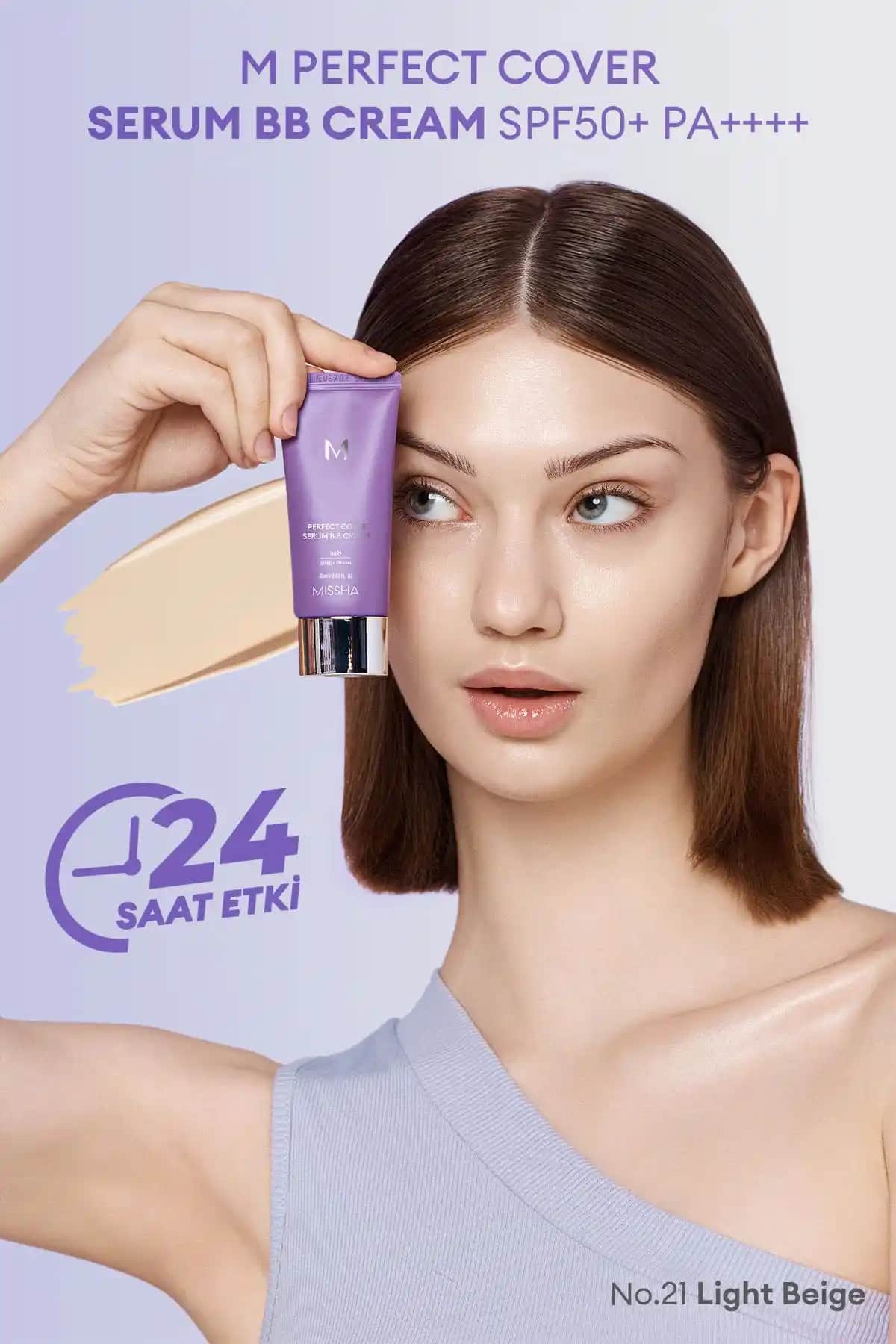 Missha M Perfect Cover Serum BB Krem SPF50+ PA++++ Yaşlanma Karşıtı 21