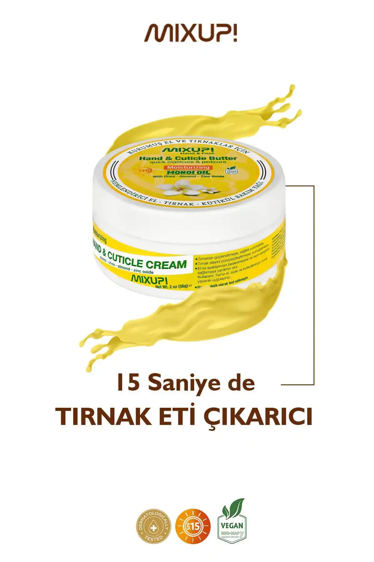 Mixup 15 Saniyede Tırnak Eti Çıkarıcı Cuticle Butter: Hızlı ve Etkili Tırnak Bakım Ürünü
