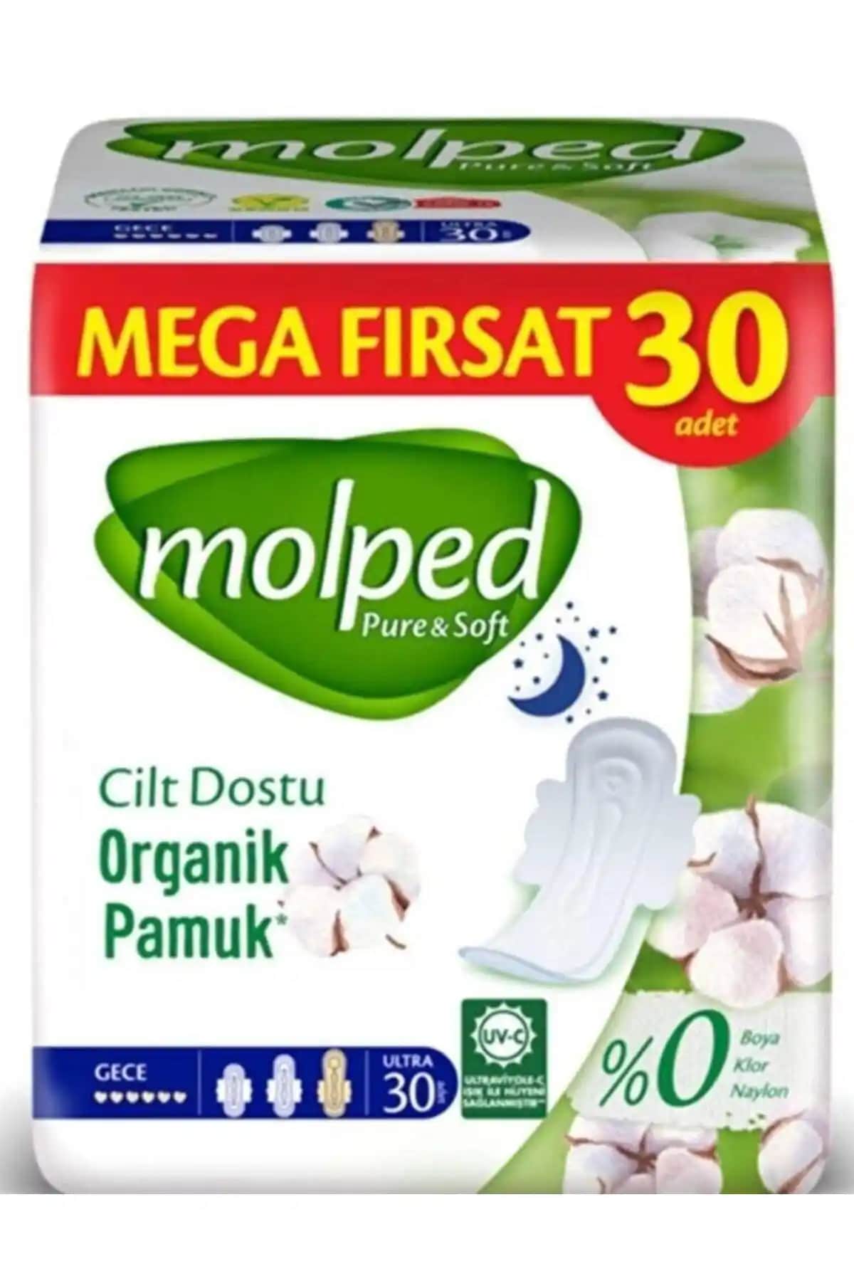 Molped Pure & Soft Mega Fırsat Gece Ultra: Organik ve Yumuşak Yapısıyla Güvenli Gece Koruma