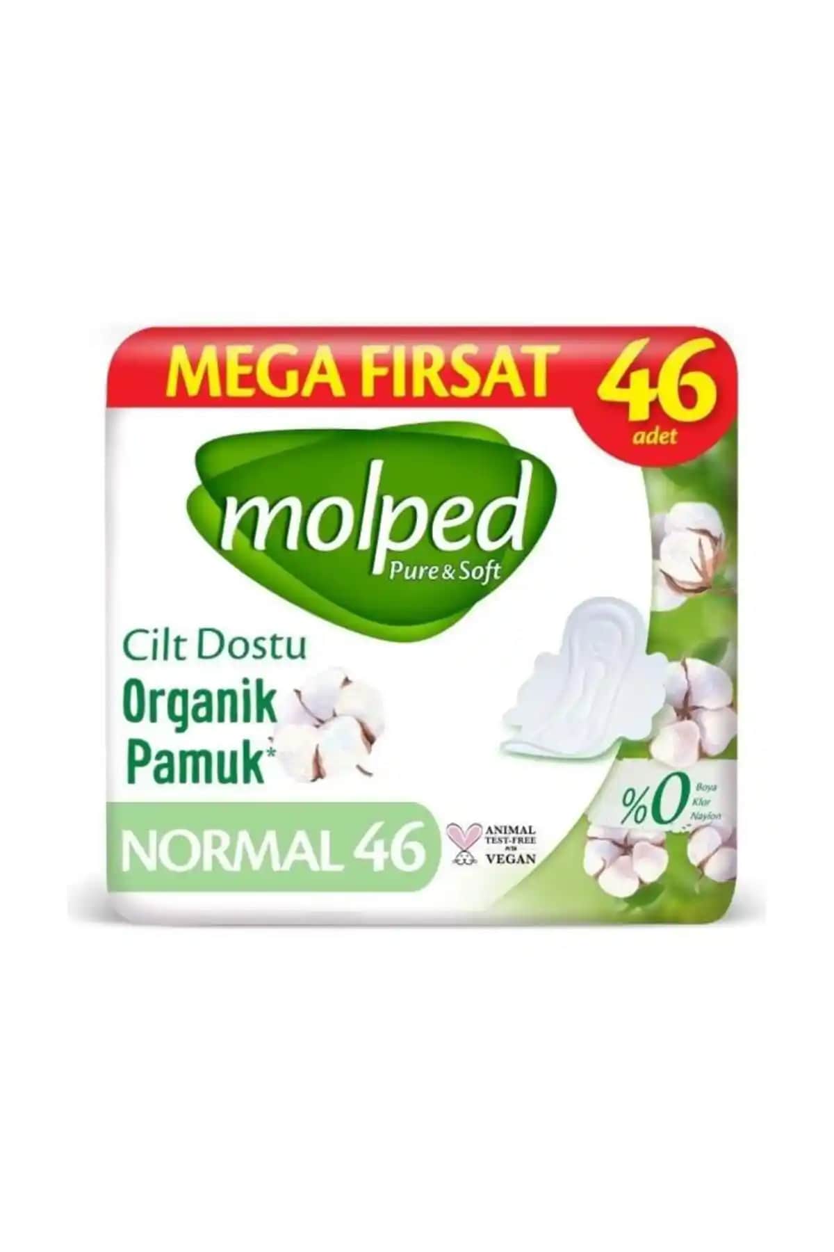 Molped Pure & Soft Mega Fırsat Normal Ultra Hijyenik Ped Günlük Kullanım İçin Güvenilir ve Konforlu
