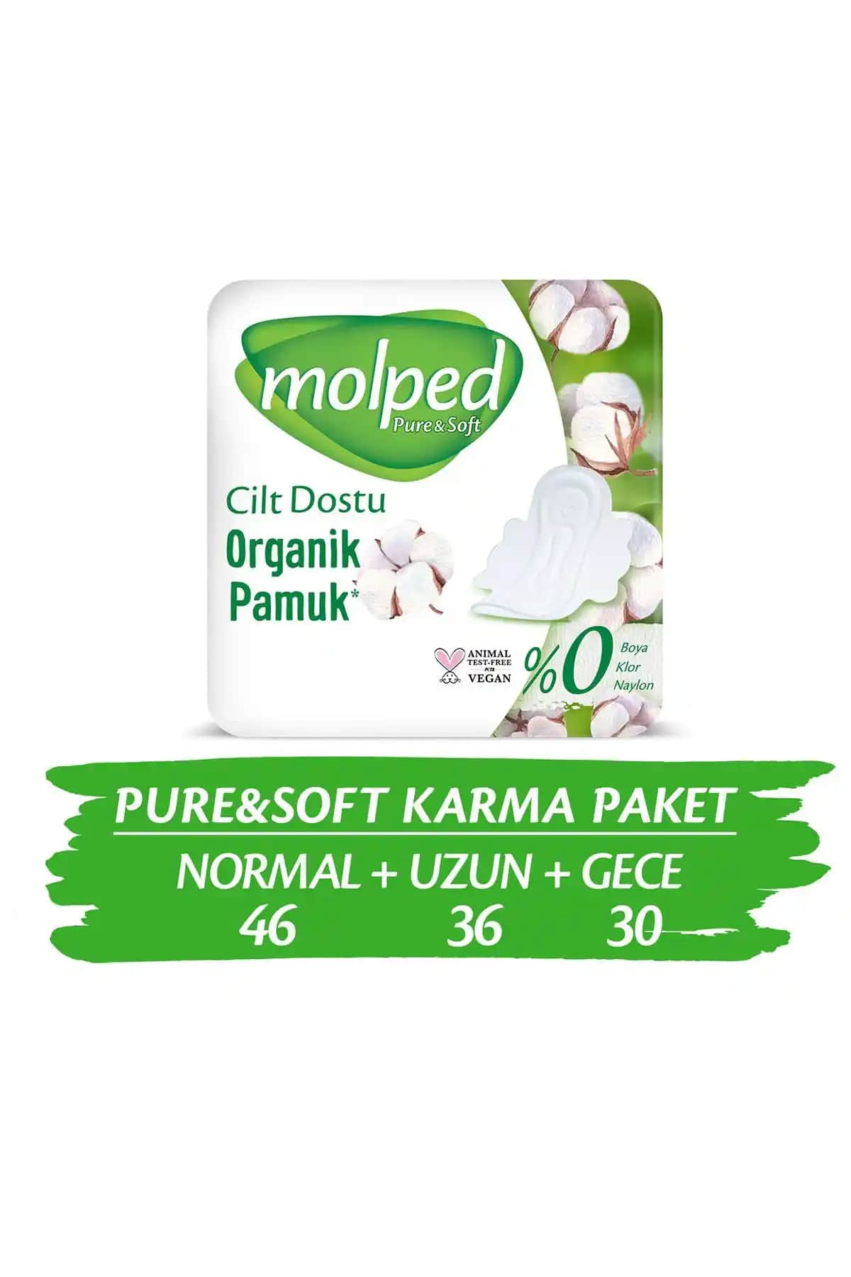 Molped Pure&Soft ve Sleepy Bio Natural Hijyenik Ped Karşılaştırması ve Özellikleri