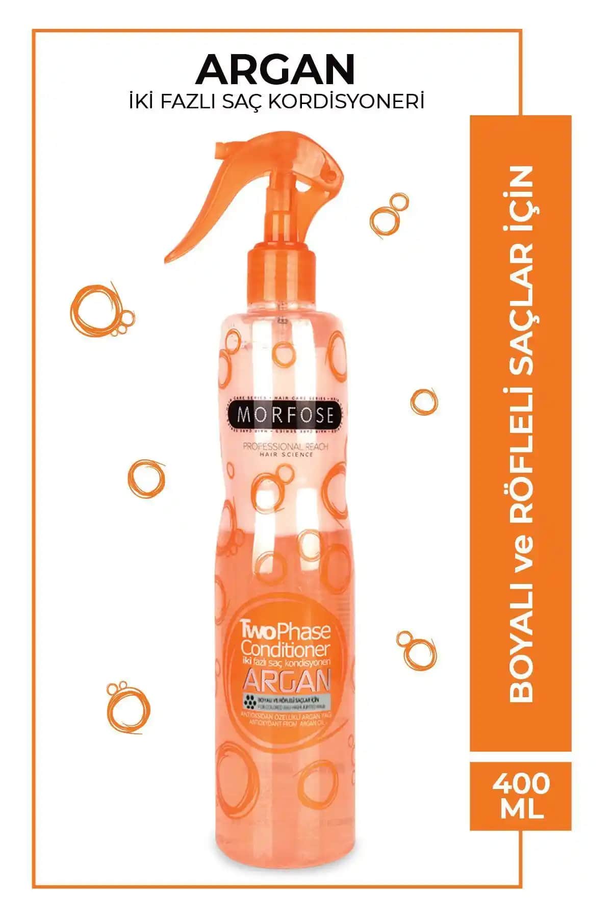 Morfose Çift Fazlı Argan Fön Suyu ve İki Fazlı Saç Kondisyoneri Karşılaştırması