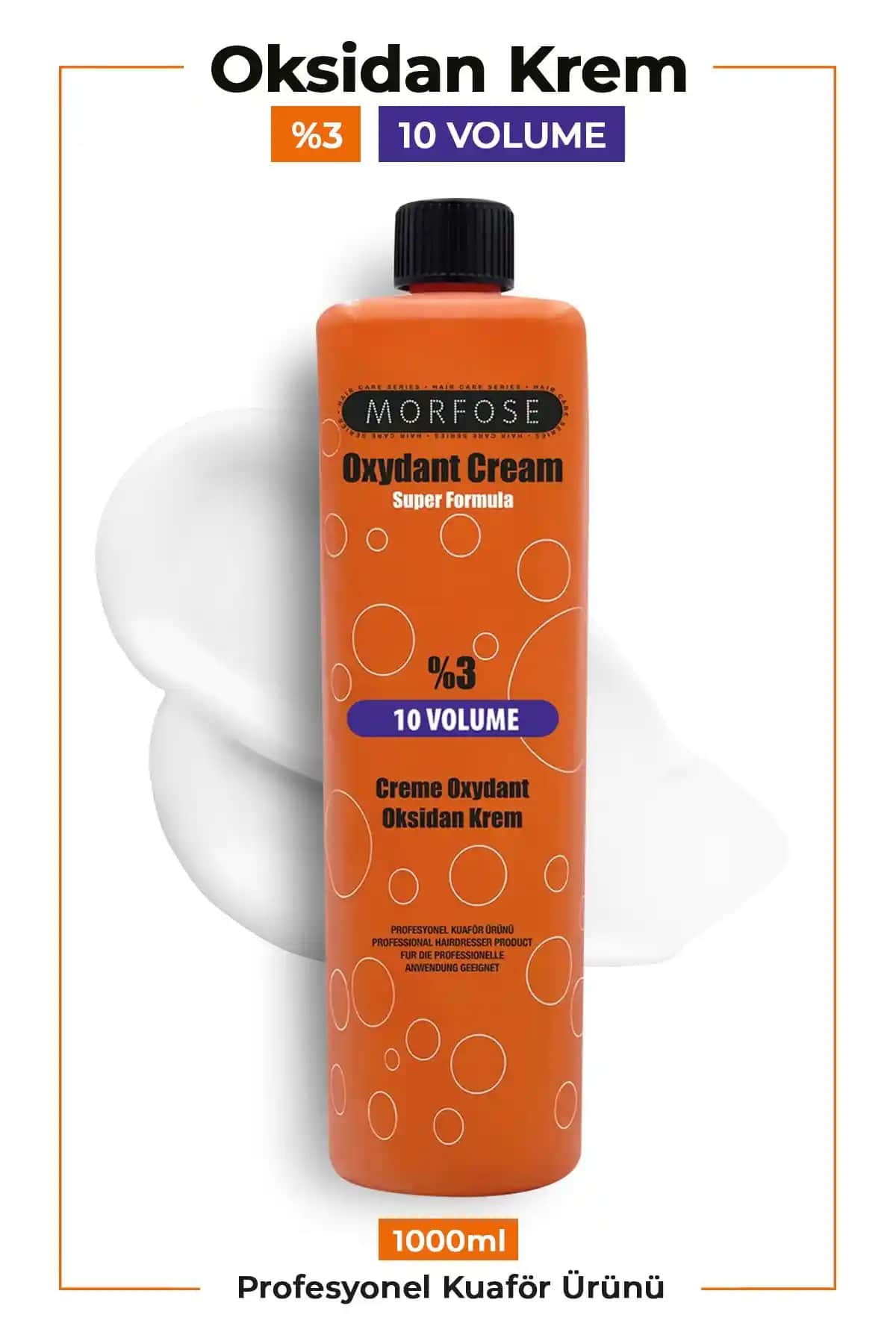 Morfose Saç Açıcı Oksidan Krem 10 Vol %3 Profesyonel ve Güvenilir Saç Renk Açma Ürünü