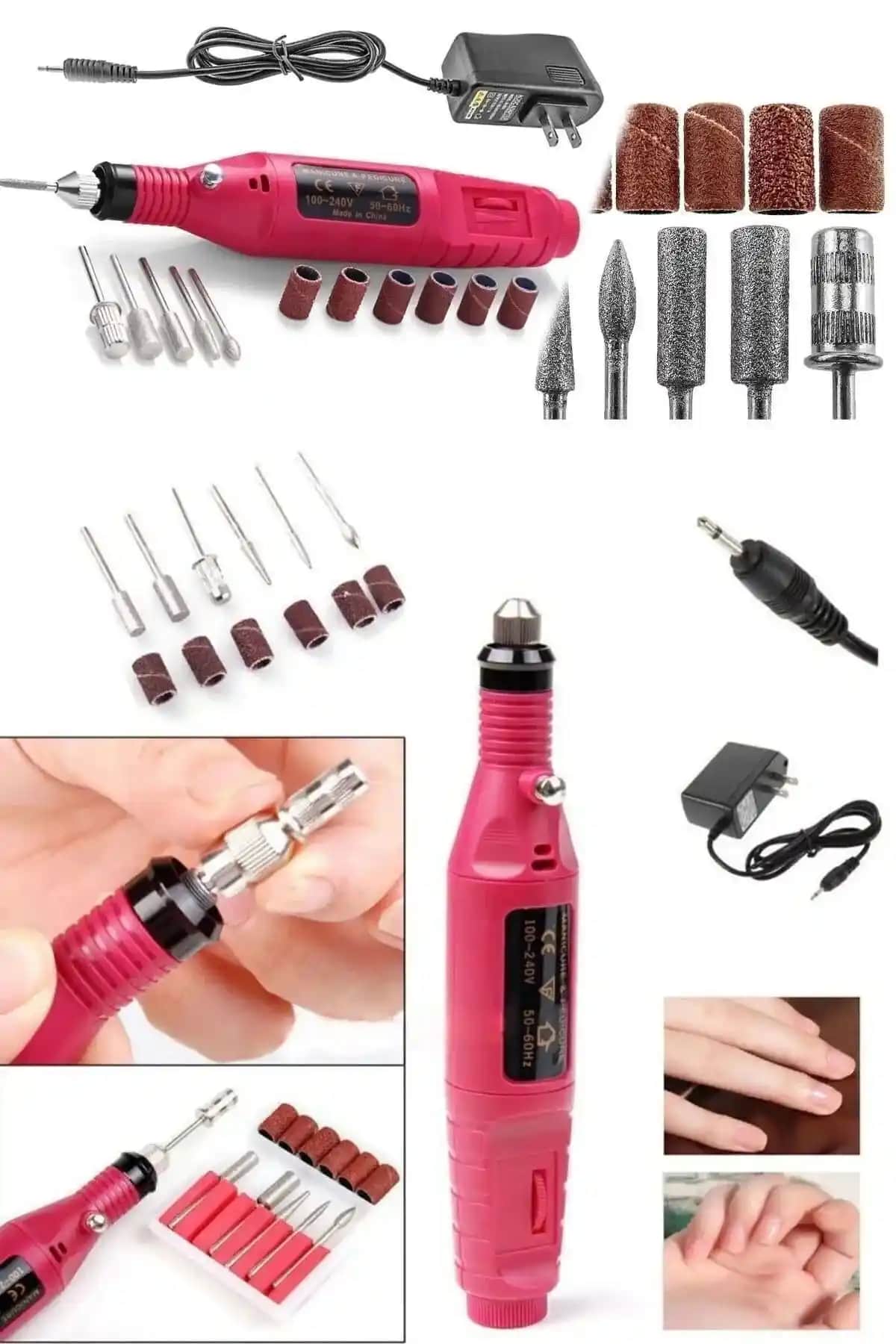 Mortingen Elektrikli 12V Tırnak Törpü Seti ile Evde Profesyonel Tırnak Bakımı