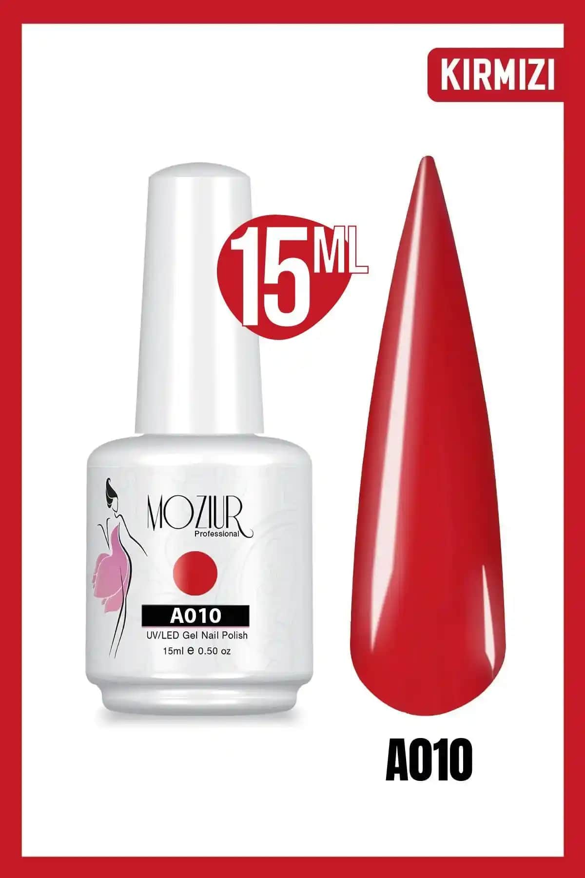 Moziur A010 Kırmızı ve A006 Siyah Kalıcı Oje Karşılaştırması