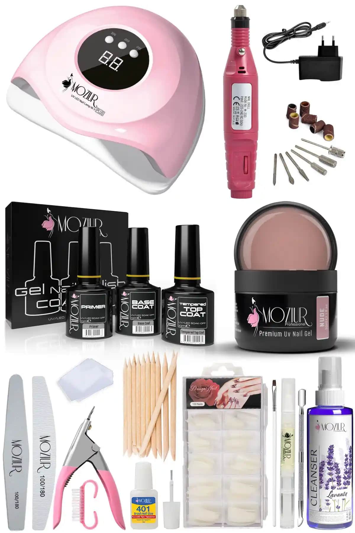 MOZIUR Evde Protez Tırnak Seti ile Profesyonel Sonuçlar Elde Etmenin Yolları