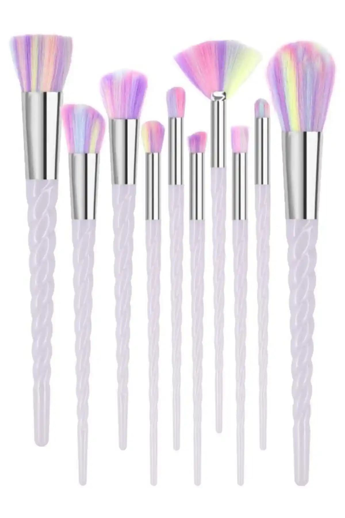 Müjgan 10'lu Makyaj Fırça Seti: Çok Yönlü ve Estetik Makaj Aksesuarları