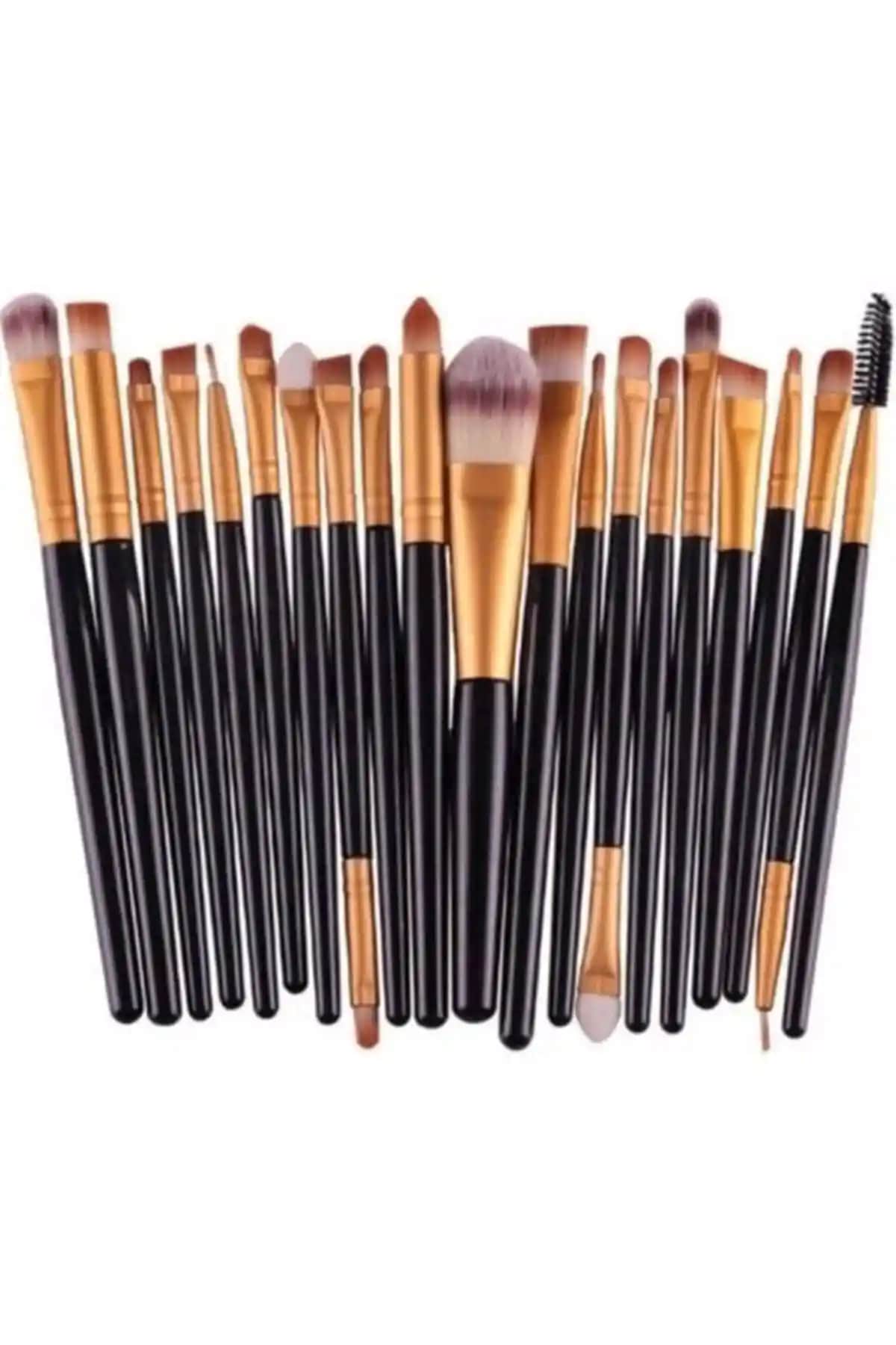 MUJGAN 20'li Profesyonel Yuşamışak Makyaj Fırça Seti Siyah Şık Tasarım ve Kullanım Kolaylığı