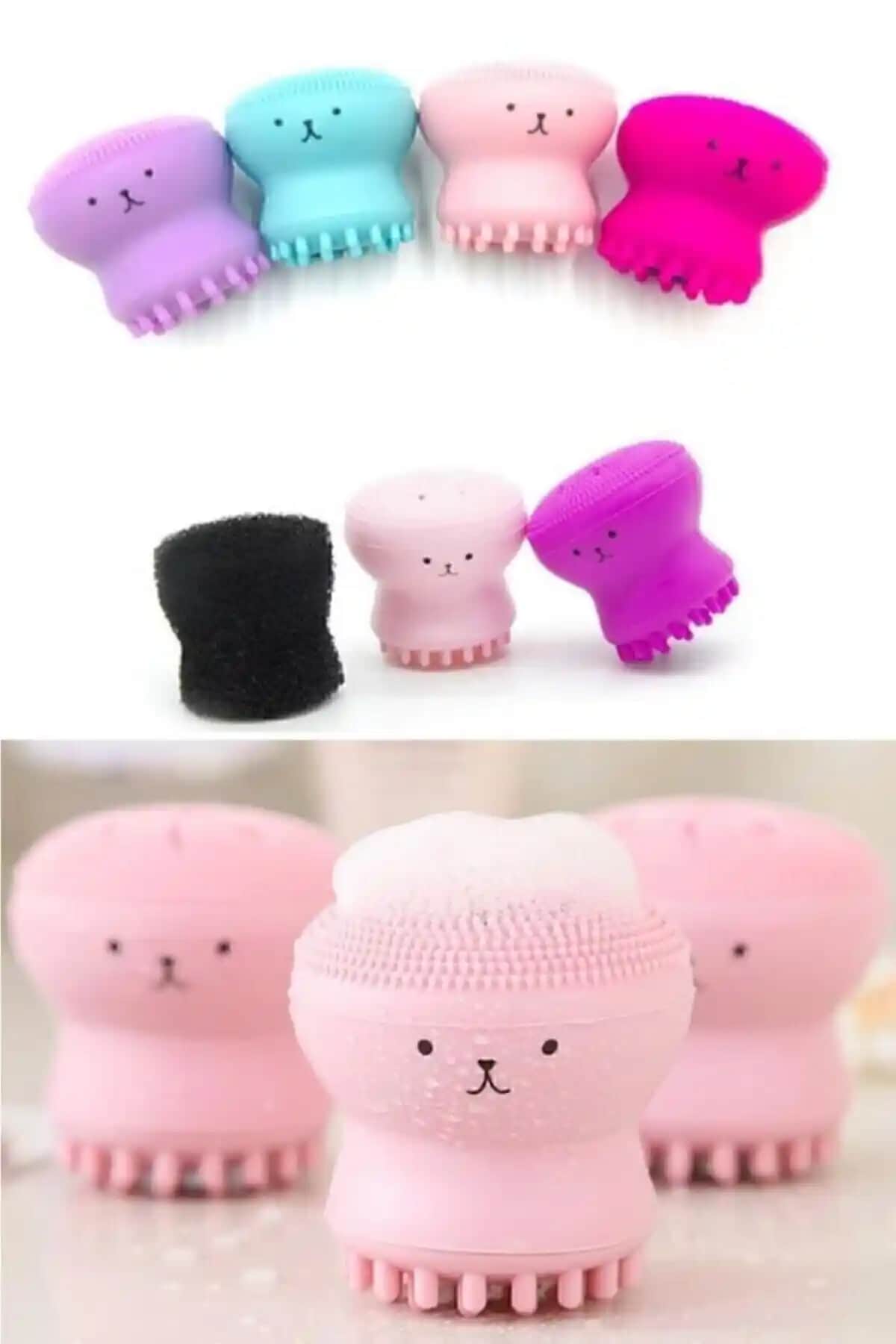 MUJGAN Ahtapot Şekilli Peeling Silikon Fırçası: Yenilikçi ve Sevimli Cilt Temizleme Aracı