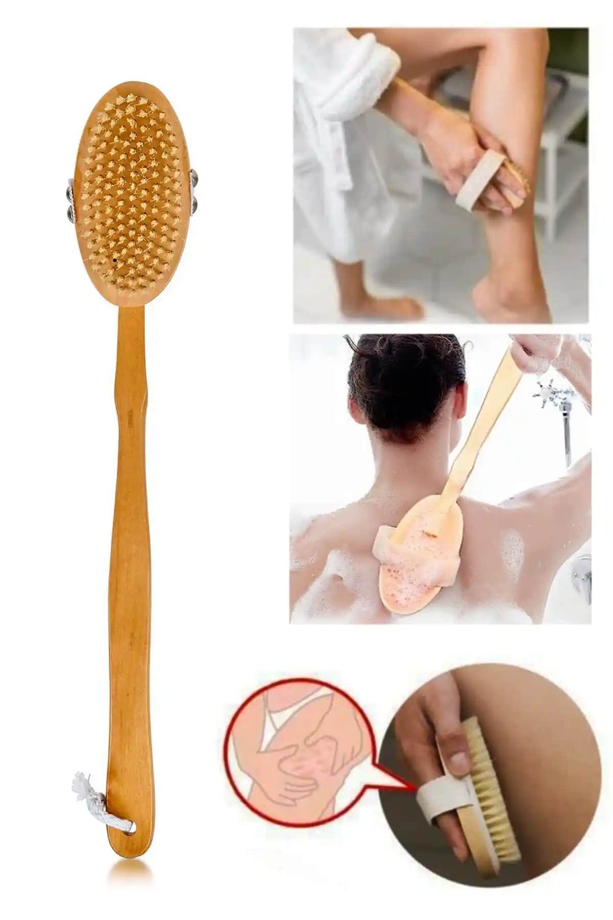 MUJGAN Doğal At Kılı Selülit Fırçası ile Cilt Güzelliğinizi Artırın