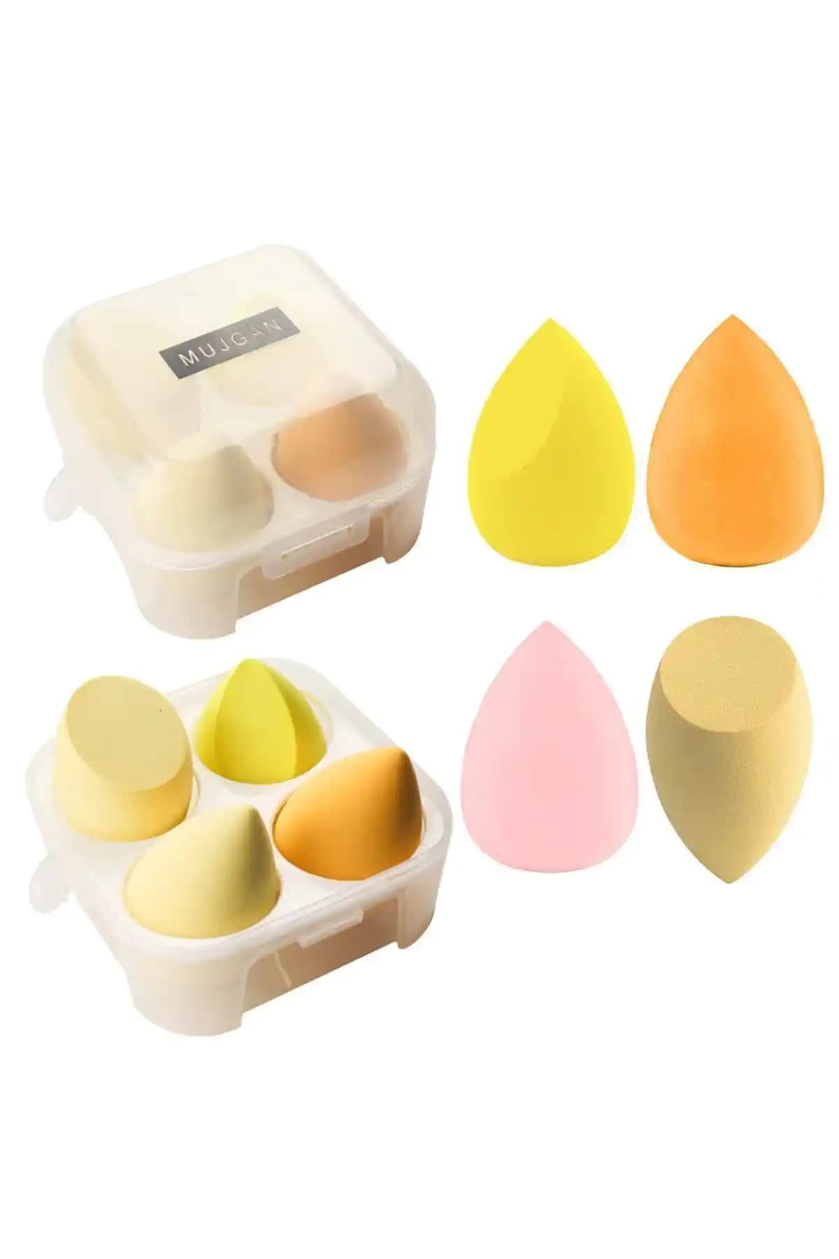 Mükemmel Makyaj Deneyimi İçin Mujgan 4'lü Yumuşak ve Hijyenik Sünger Seti