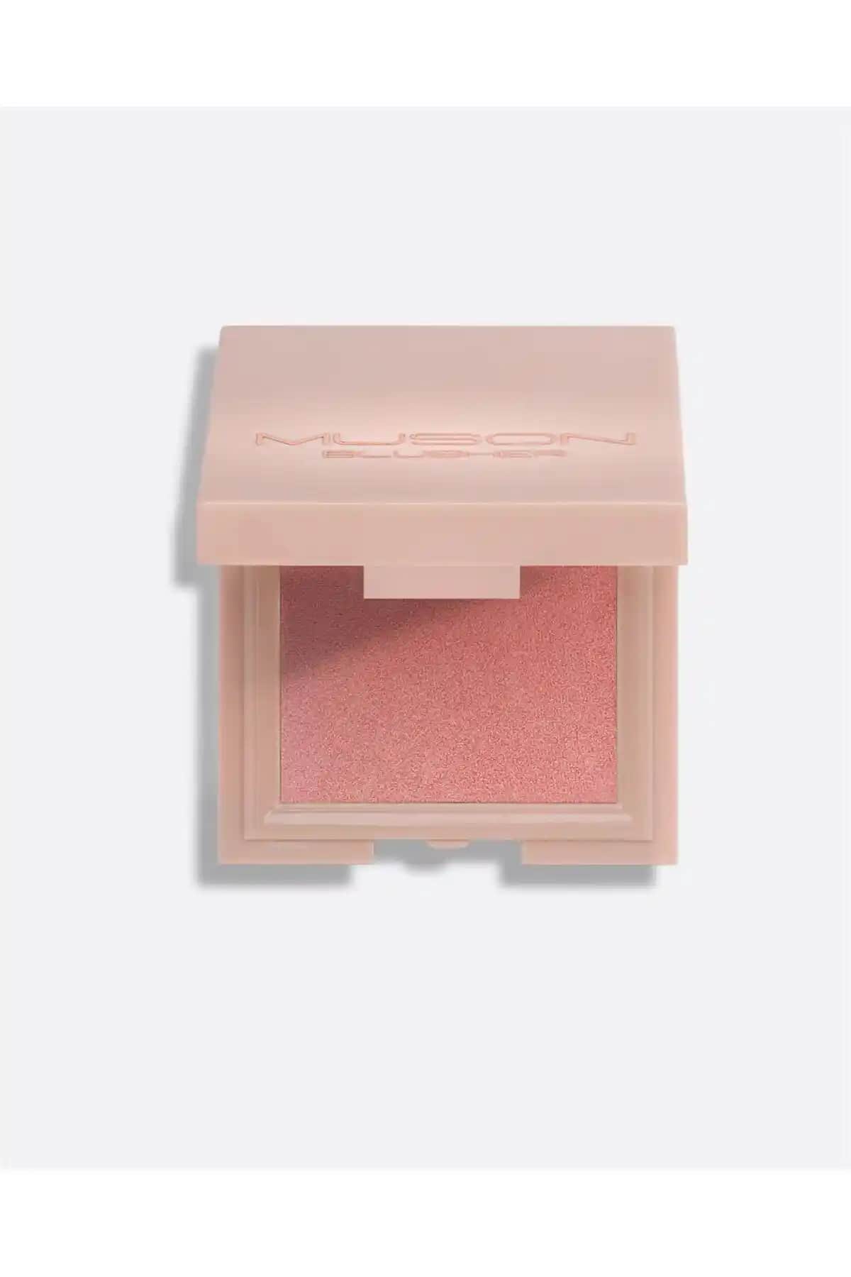 Muson Işıltılı Toz Allık Antoryum Pembe ve Şeftali Renk Seçenekleriyle Doğal Güzellik Vurgusu