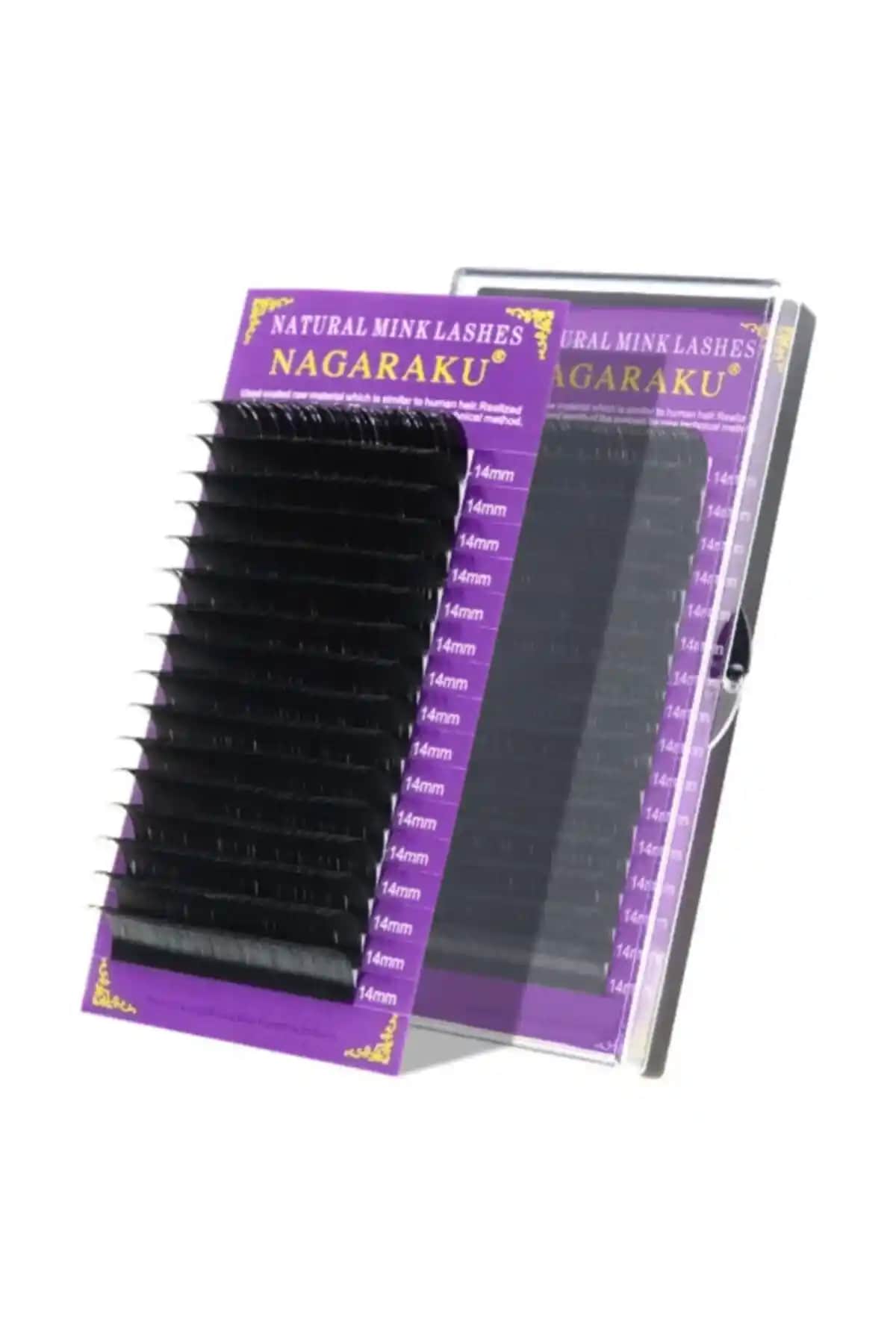 NAGARAKU C Kıvrım 0,07 Kalınlık 12mm Uzunluk İpek Kirpik Günlük ve Uzun Süreli Kullanım İçin