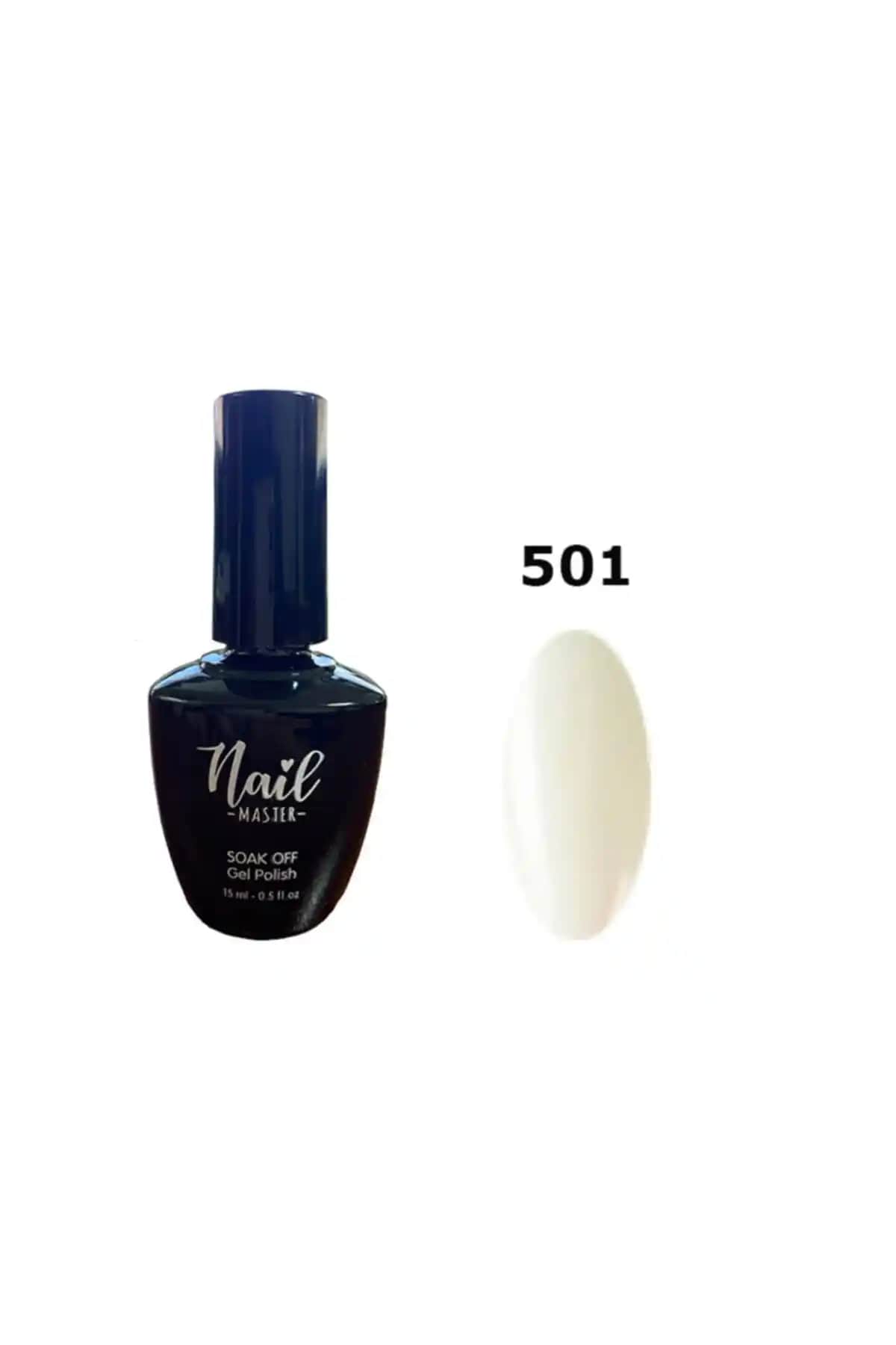 Nail Master Kalıcı Oje 15ml Beyaz Renkli Uzun Süre Dayanıklı ve Parlak Tırnak Ojesi