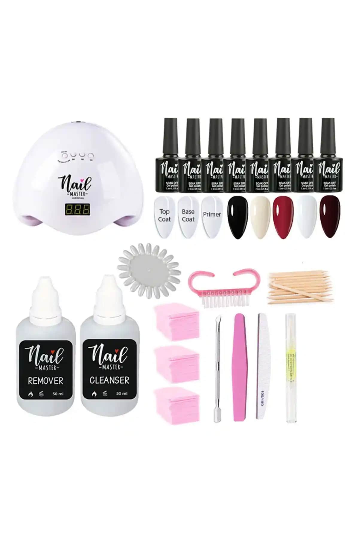 Nail Master Kalıcı Oje Seti Profesyonel ve Günlük Kullanım İçin Uygun Çeşitli Renkler