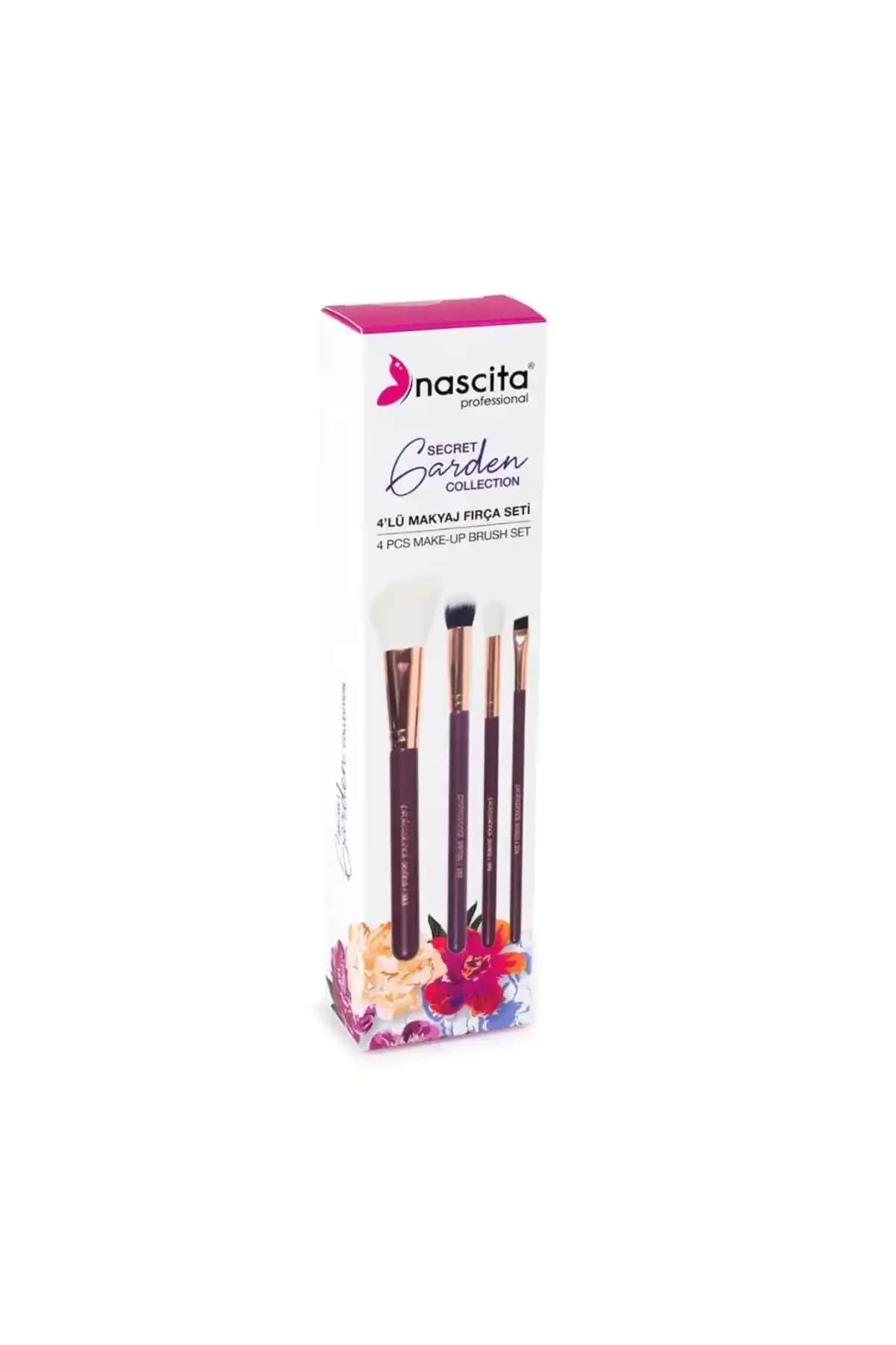 Nascita Garden 4'lü Makyaj Fırça Seti Modern Tasarım ve Yüksek Kalite ile Günlük Kullanım İçin