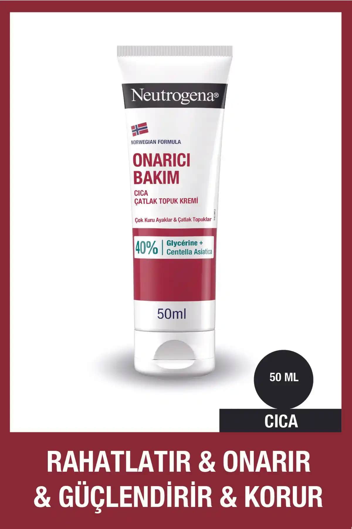 Neutrogena Norveç Formülü CICA Ayak Kremi Çatlak Topuklar İçin Güvenilir Bakım Ürünü