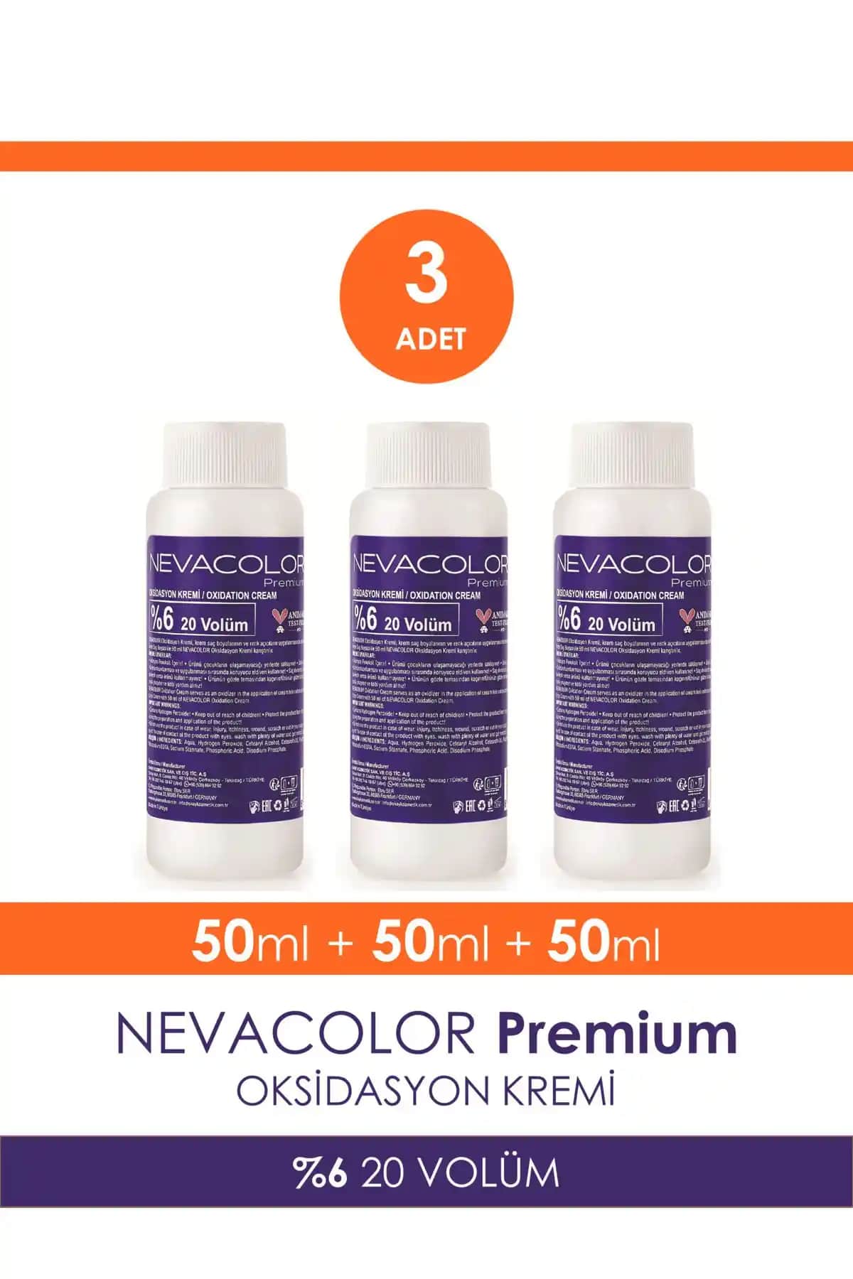 Neva Color %6 20 Hacimli Oksidan Krem: Saç Renk Açma ve Kapama İçin Güvenilir Çözüm