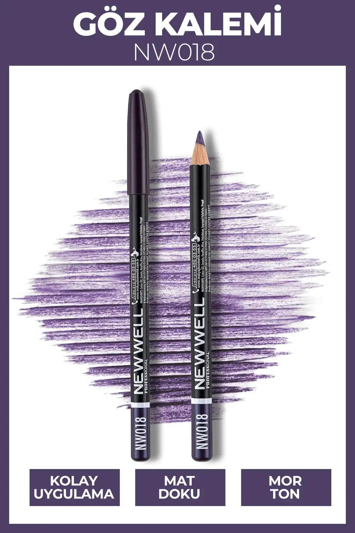New Well Göz Kalemi NW018: Modern ve Kalıcı Göz Makyajı İçin İdeal Seçenek