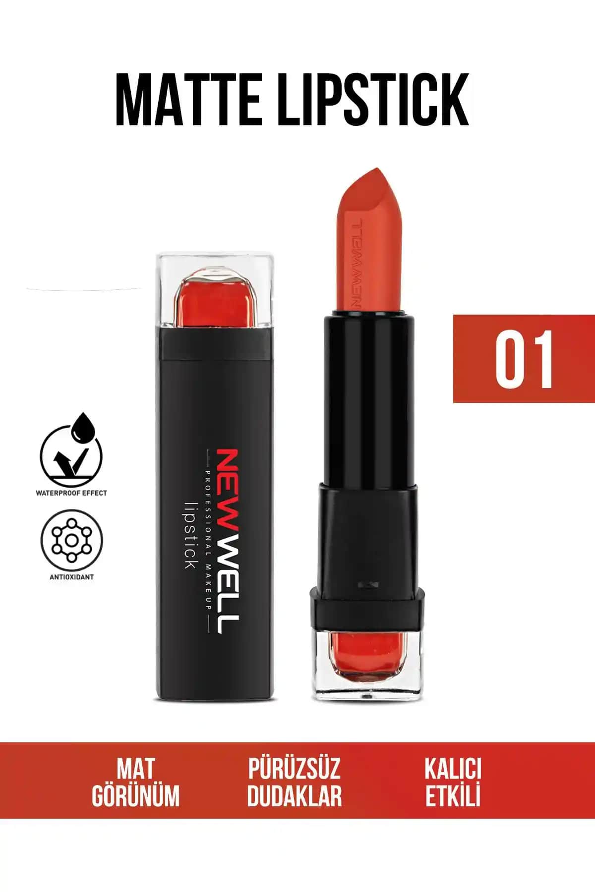 New Well Lipstick 01 ve 06 Karşılaştırması: Renkler, Kalıcılık ve Kullanım Özellikleri