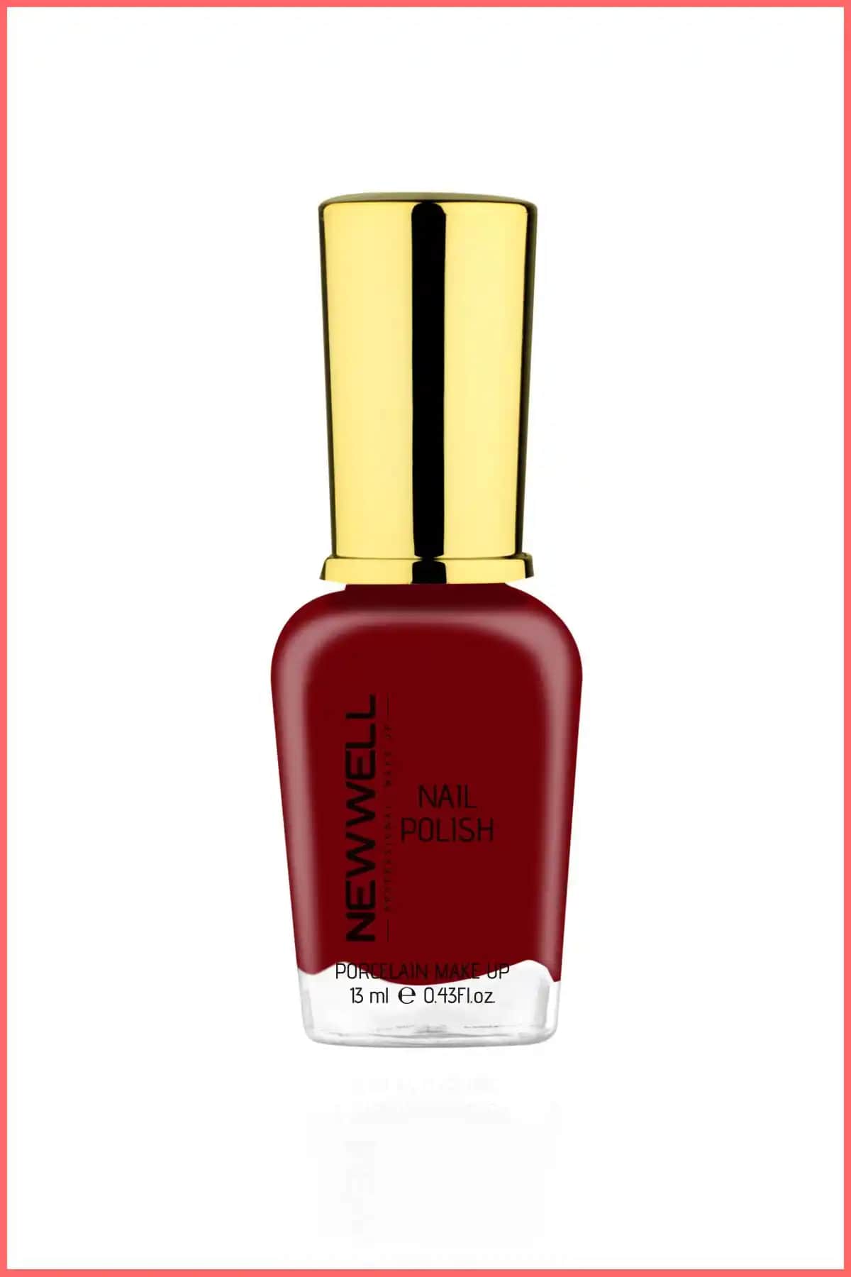 New Well Oje No:49 Modern ve Şık Mat Bordo Tırnak Ojesi - Uzun Süre Dayanıklı ve Kolay Uygulama