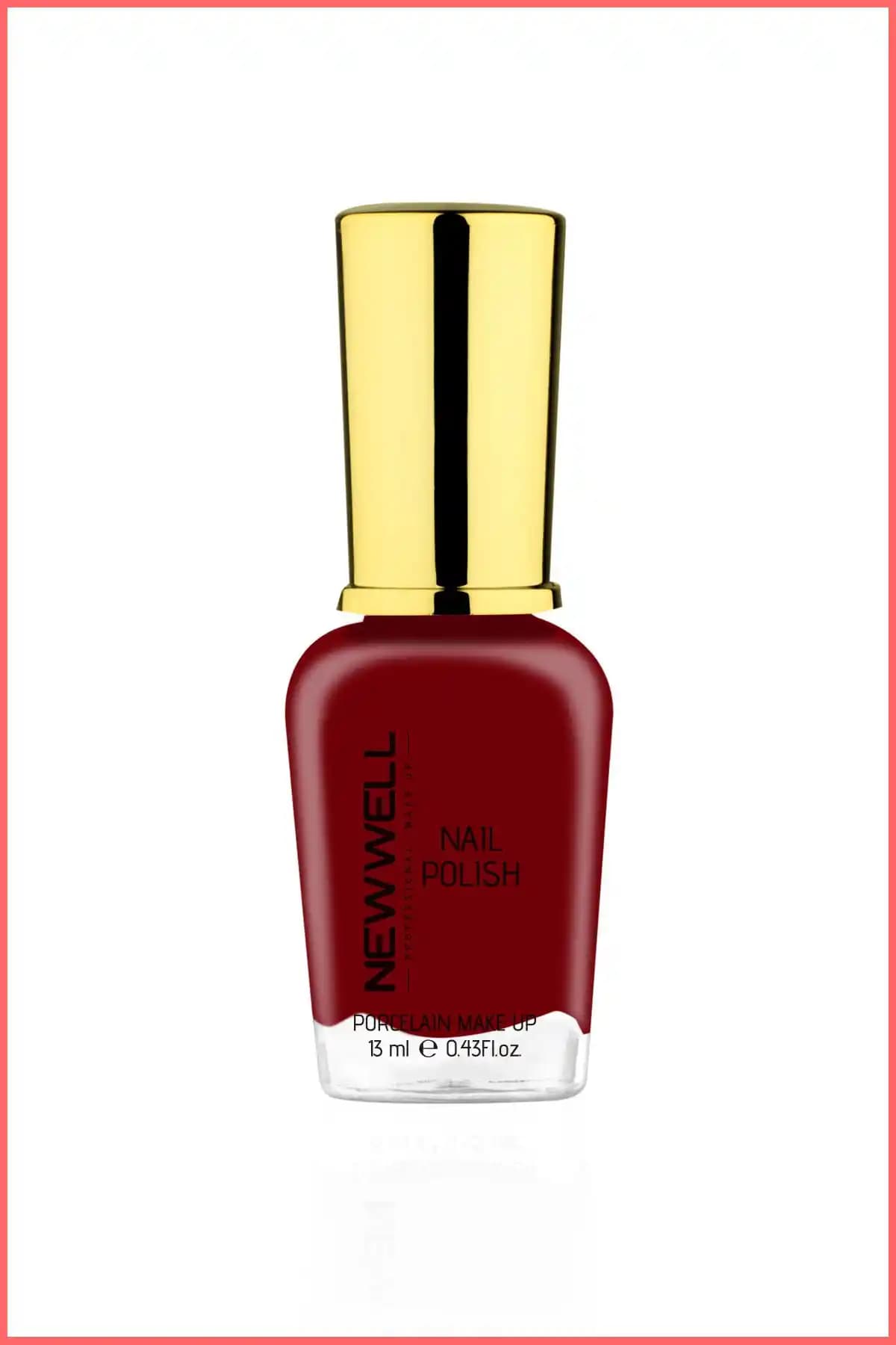 New Well Oje No:49 Modern ve Şık Mat Bordo Tırnak Ojesi - Uzun Süre Dayanıklı ve Kolay Uygulama