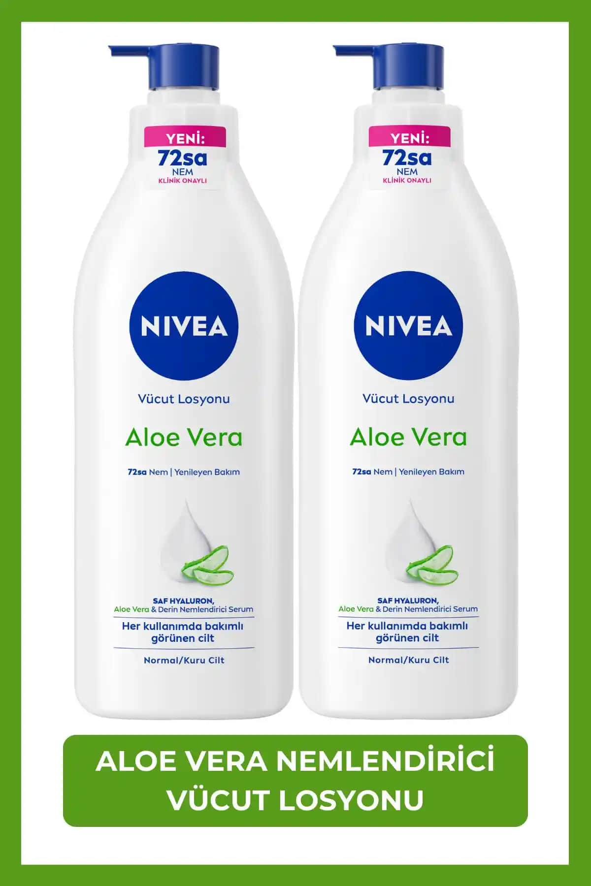 NIVEA Aloe Vera Derin Nemlendirici Serum Vücut Losyonu En İyi Cilt Bakımı Çözümü