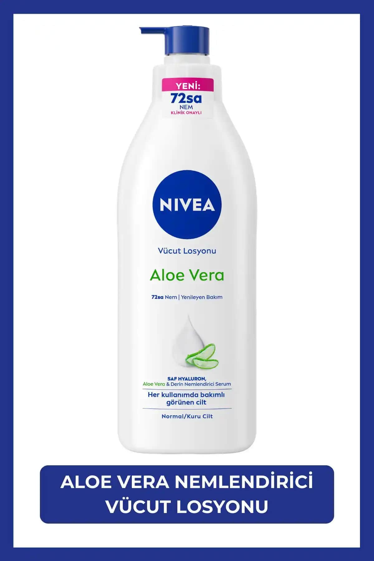 NIVEA Aloe Vera Derinlemesine Nemlendirici Serum Vücut Losyonu Kuru ve Hassas Ciltler İçin