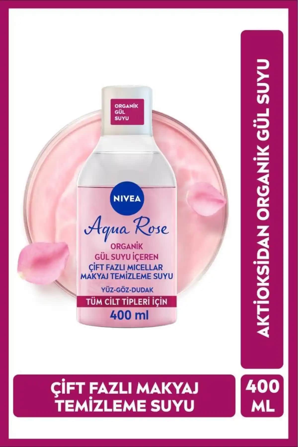 NIVEA Aqua Rose Micellar Gül Suyu Çift Fazlı Makyaj Temizleme Suyu Özellikleri ve Kullanım Rehberi