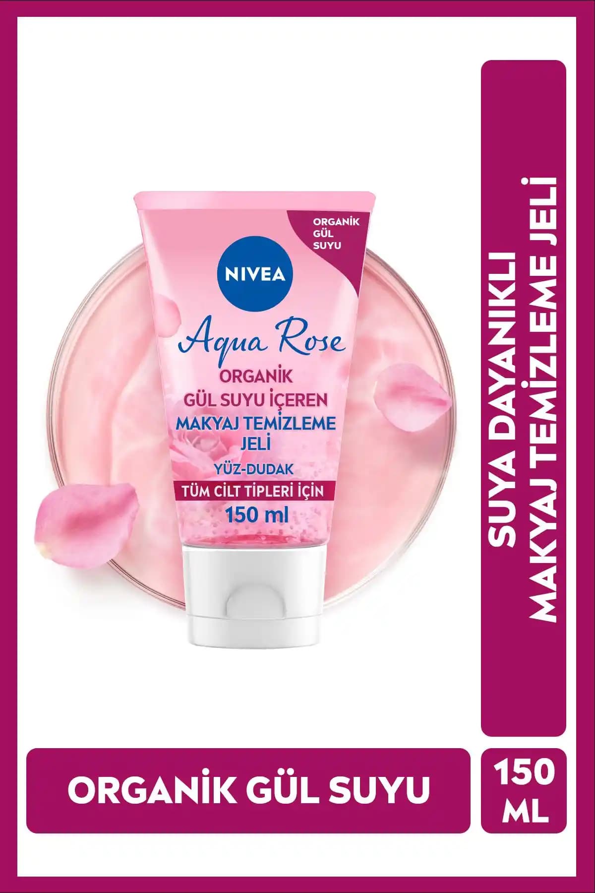 NIVEA Aqua Rose Organik Gül Suyu Makyaj Temizleme Jeli: Doğal ve Etkili Temizlik Çözümü