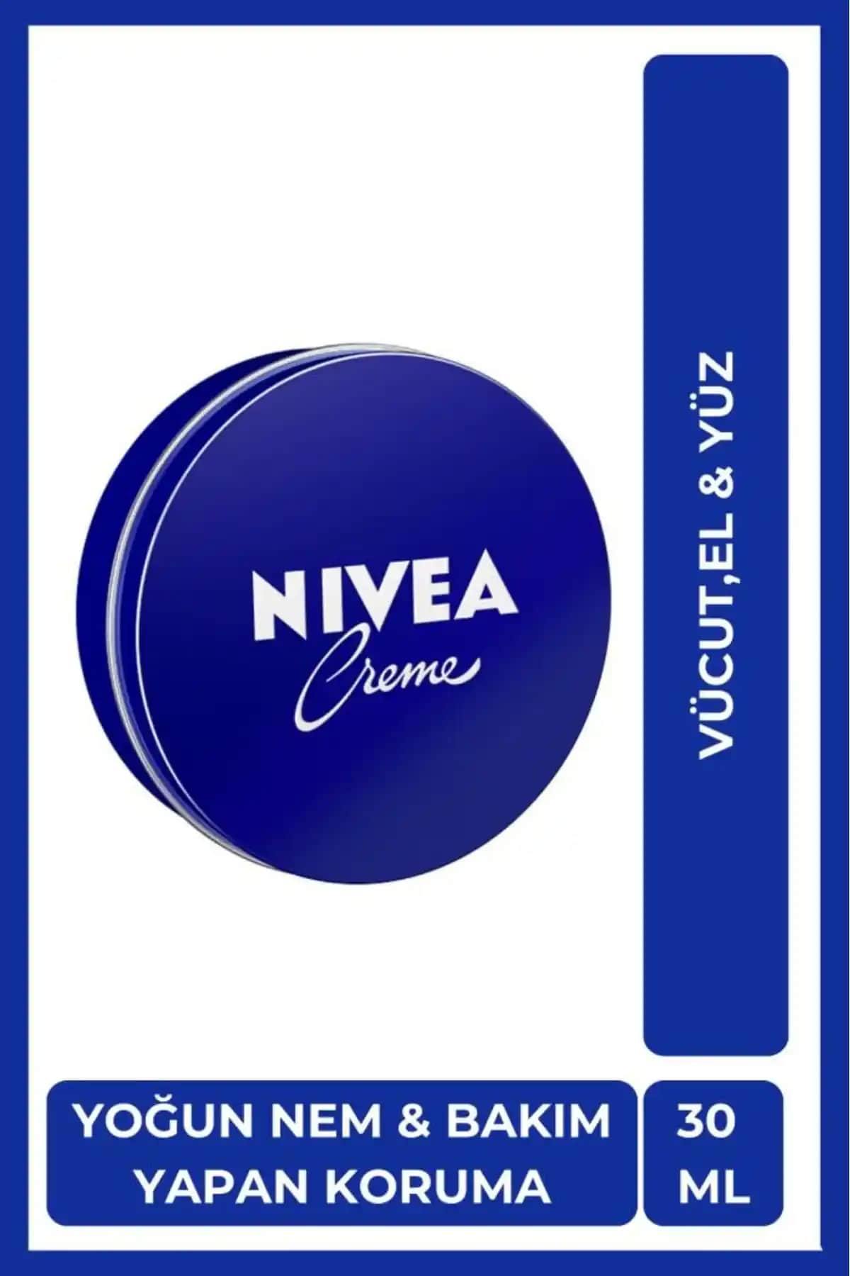 NIVEA Creme 30ml Yoğun Nemlendirme ve Çok Yönlü Cilt Bakım Kremi