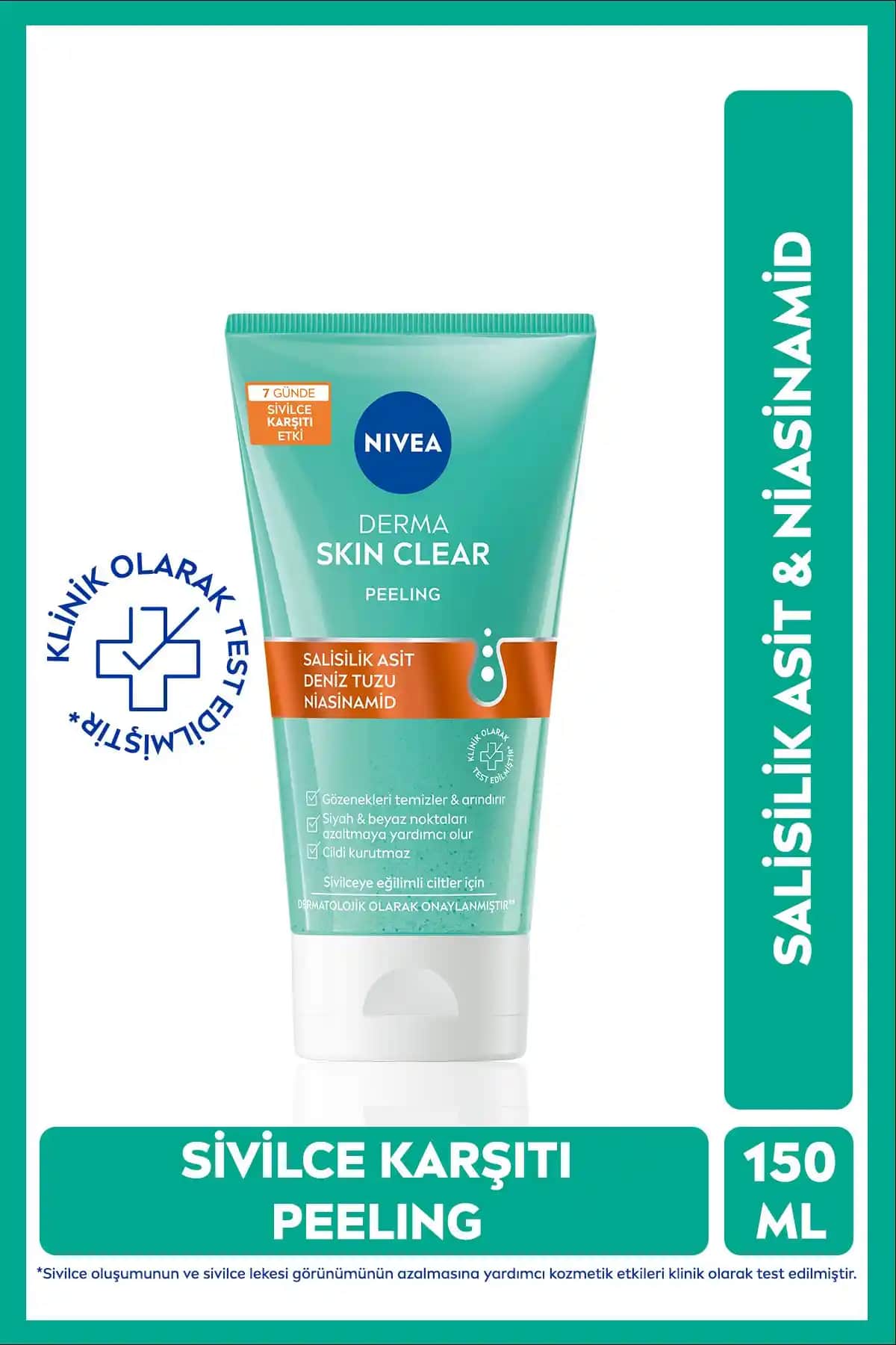 NIVEA Derma Skin Clear Sivilce Karşıtı Yüz Temizleyici Peeling Ürünü Özellikleri ve Kullanım Tavsiyeleri