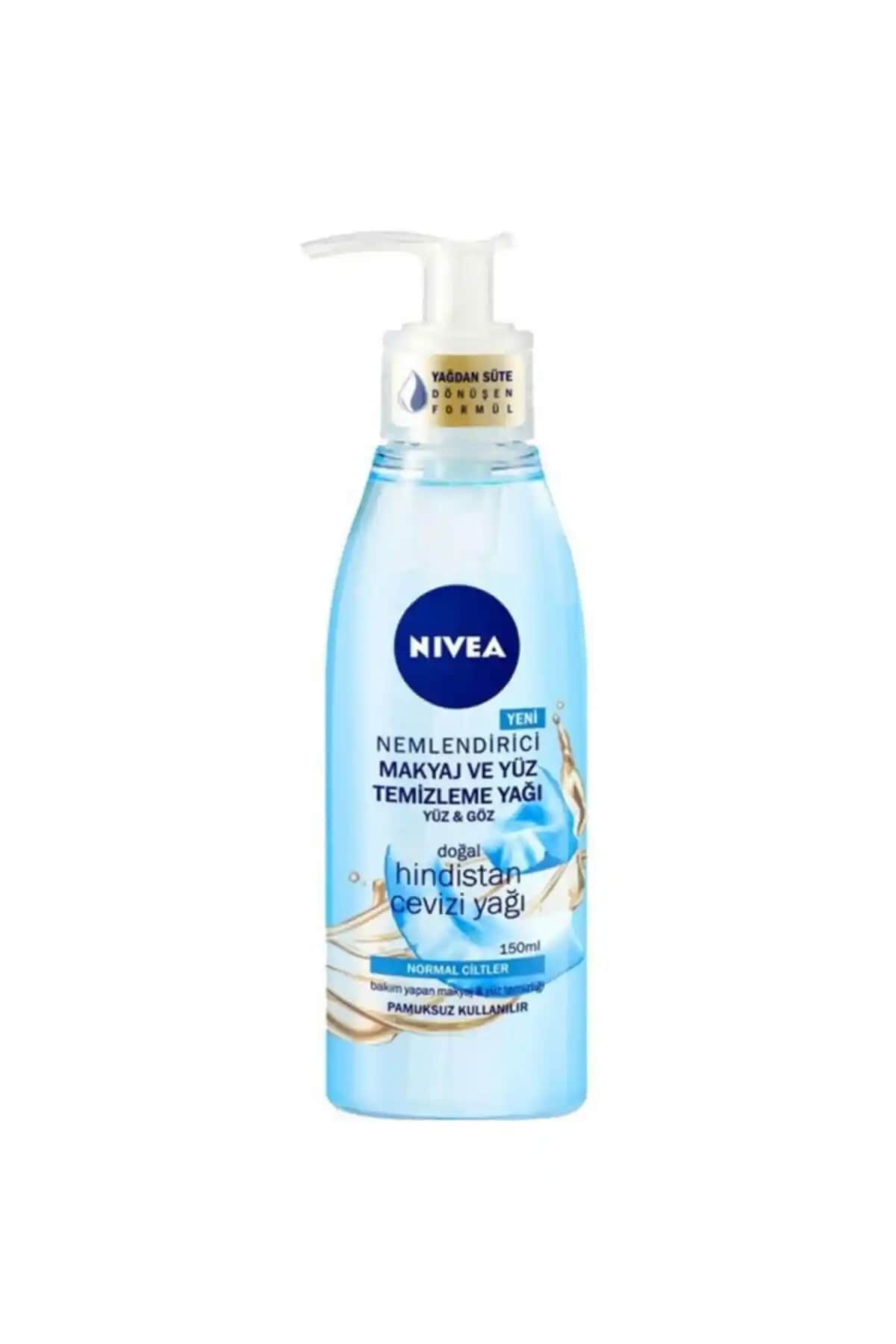 NIVEA Hindistan Cevizi Yağlı Göz Yüz Makyaj Temizleme Yağı 250ml Doğal ve Etkili Temizlik